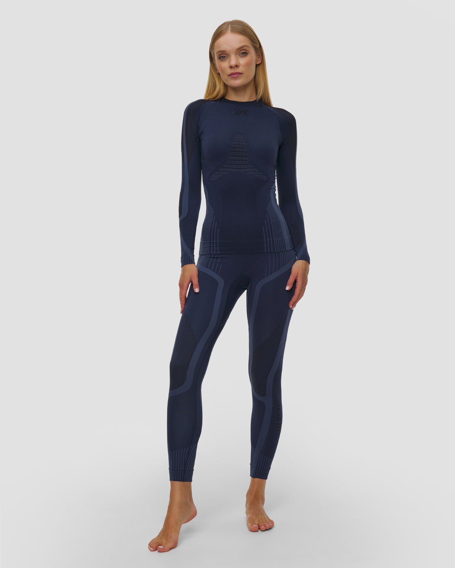 Dámske termo tričko s dlhým rukávom X-Bionic Invent Shirt LS tmavomodré