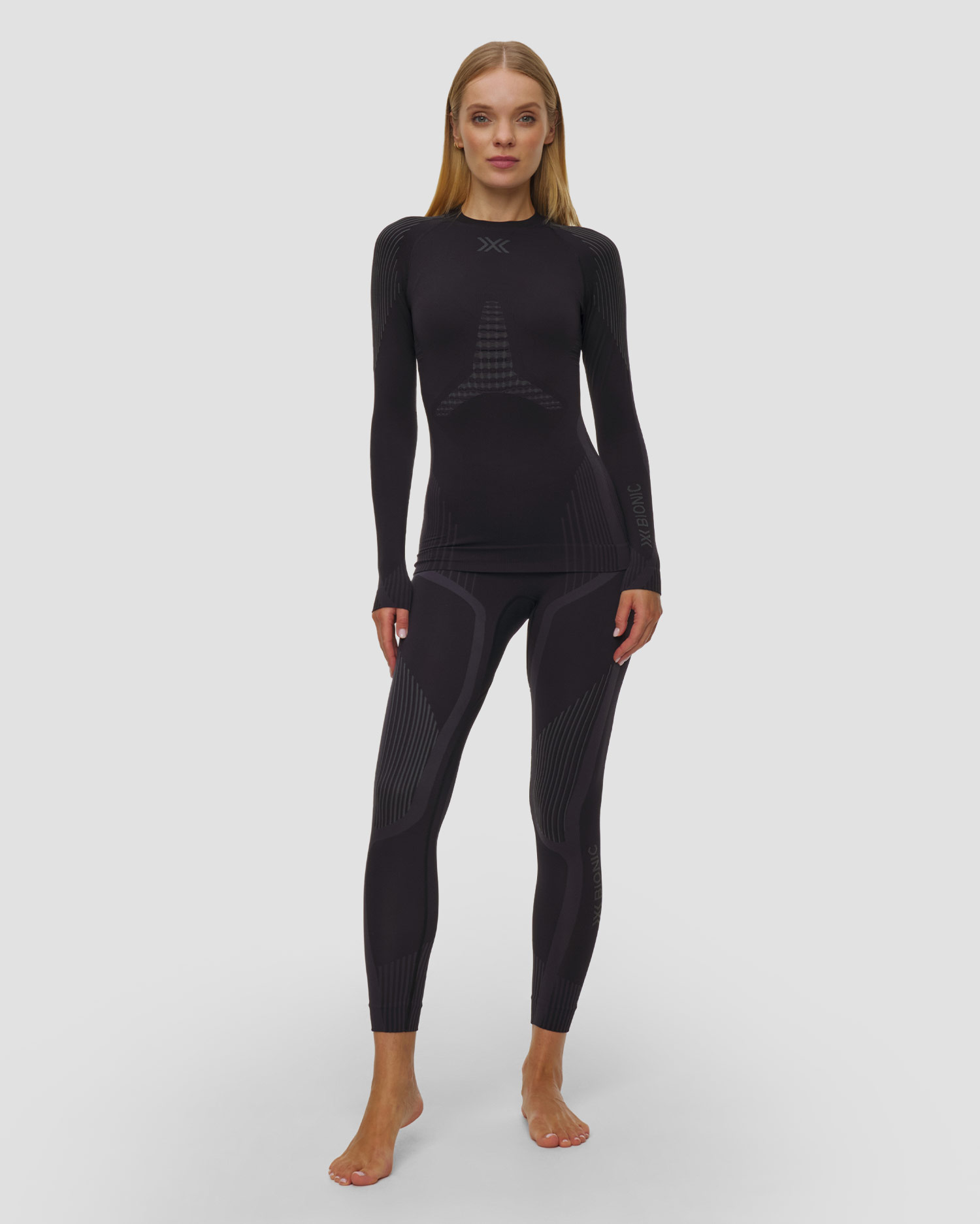 Dámske termo tričko s dlhým rukávom X-Bionic Invent Shirt LS čierne