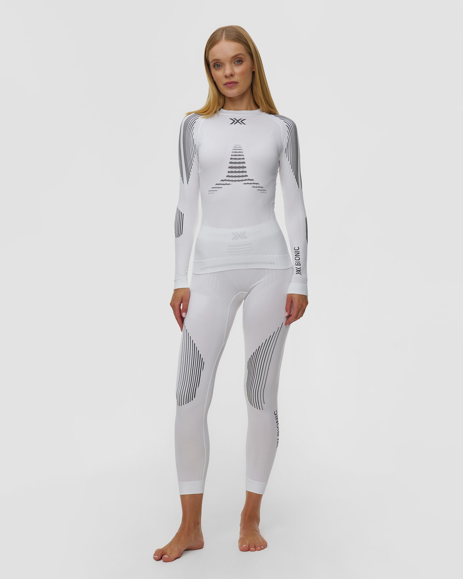 Dámske termo tričko s dlhým rukávom X-Bionic Invent Shirt LS biele