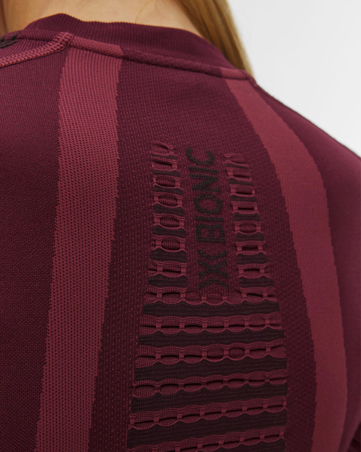Dámske termo tričko s dlhým rukávom X-Bionic Invent Graphics Shirt LS bordové
