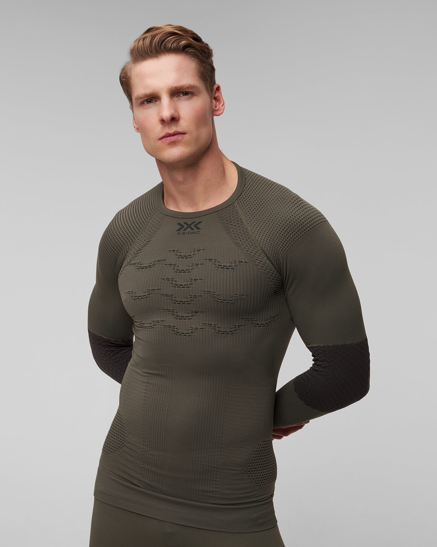 Maglietta a maniche lunghe verde da uomo X-Bionic X-Plorer Energizer 4.0
