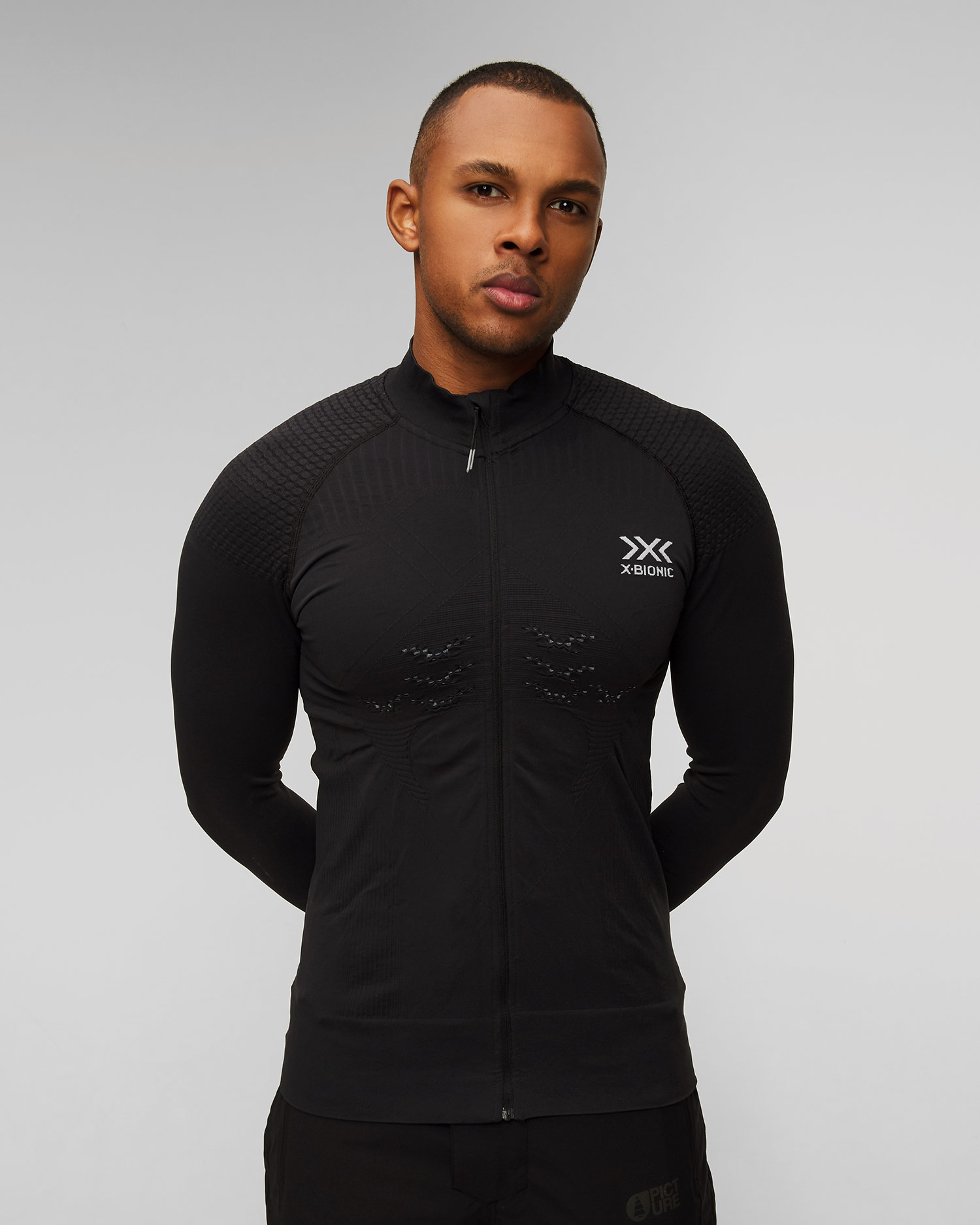 Czarna bluza transmisyjna męska X-Bionic Energizer 4.0