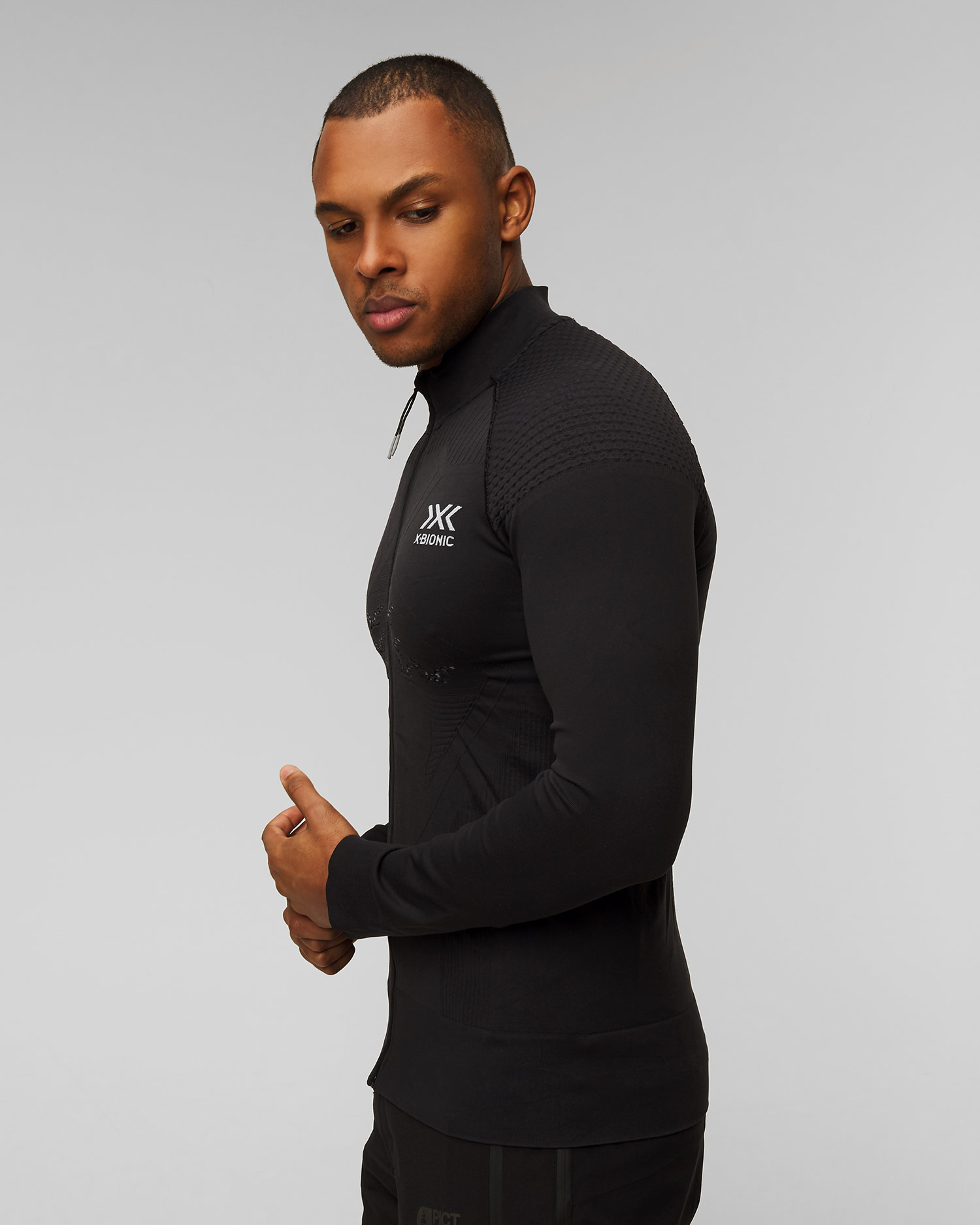 Czarna bluza transmisyjna męska X-Bionic Energizer 4.0