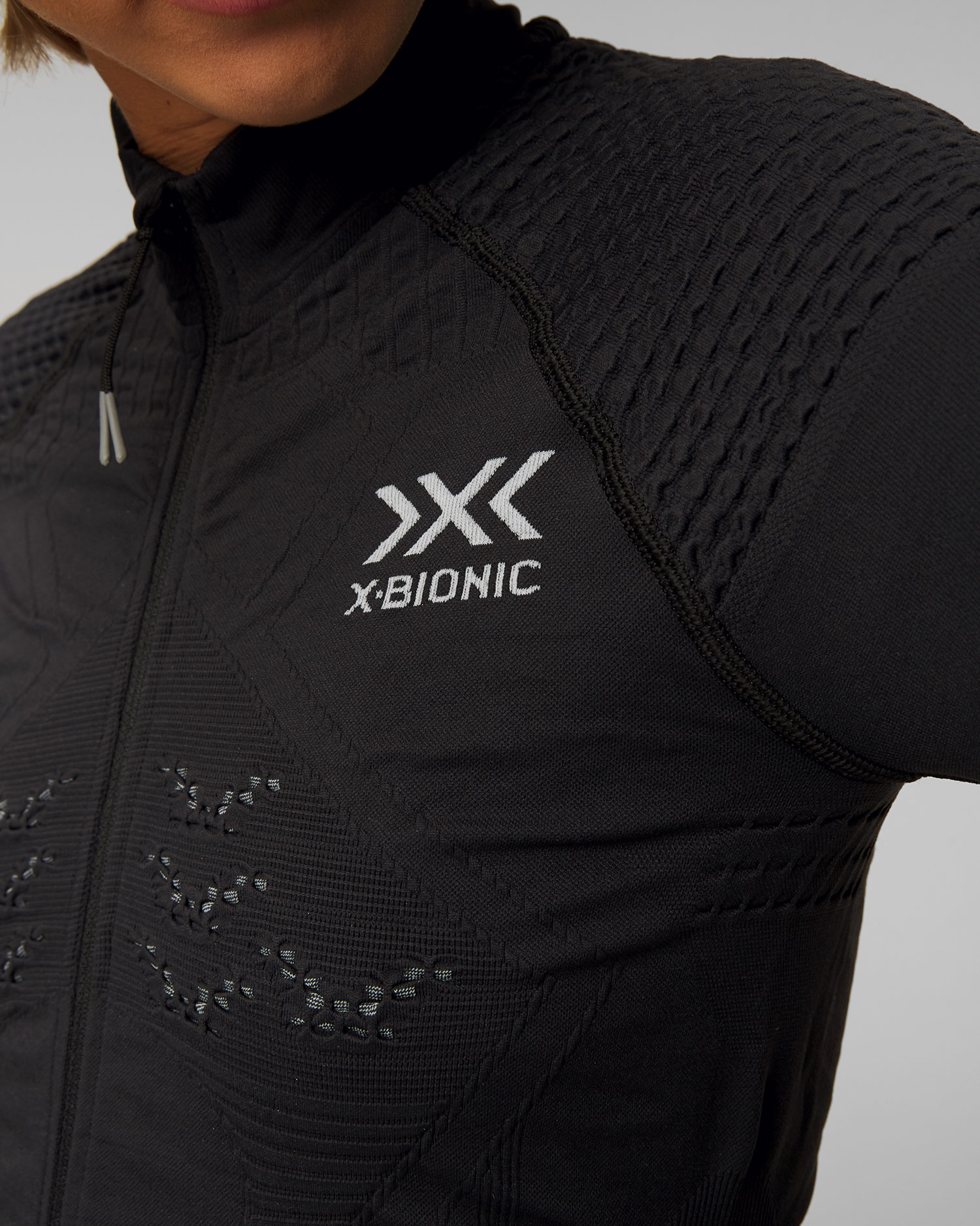 Czarna bluza transmisyjna damska X-Bionic Energizer 4.0