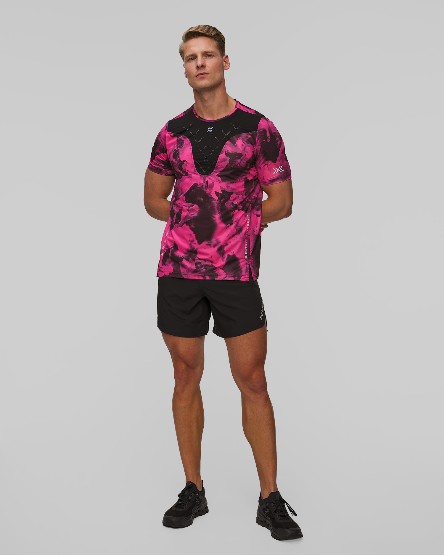 Pantaloni scurți de alergare pentru bărbați X-Bionic  Streamlite Trail Running Shorts negri