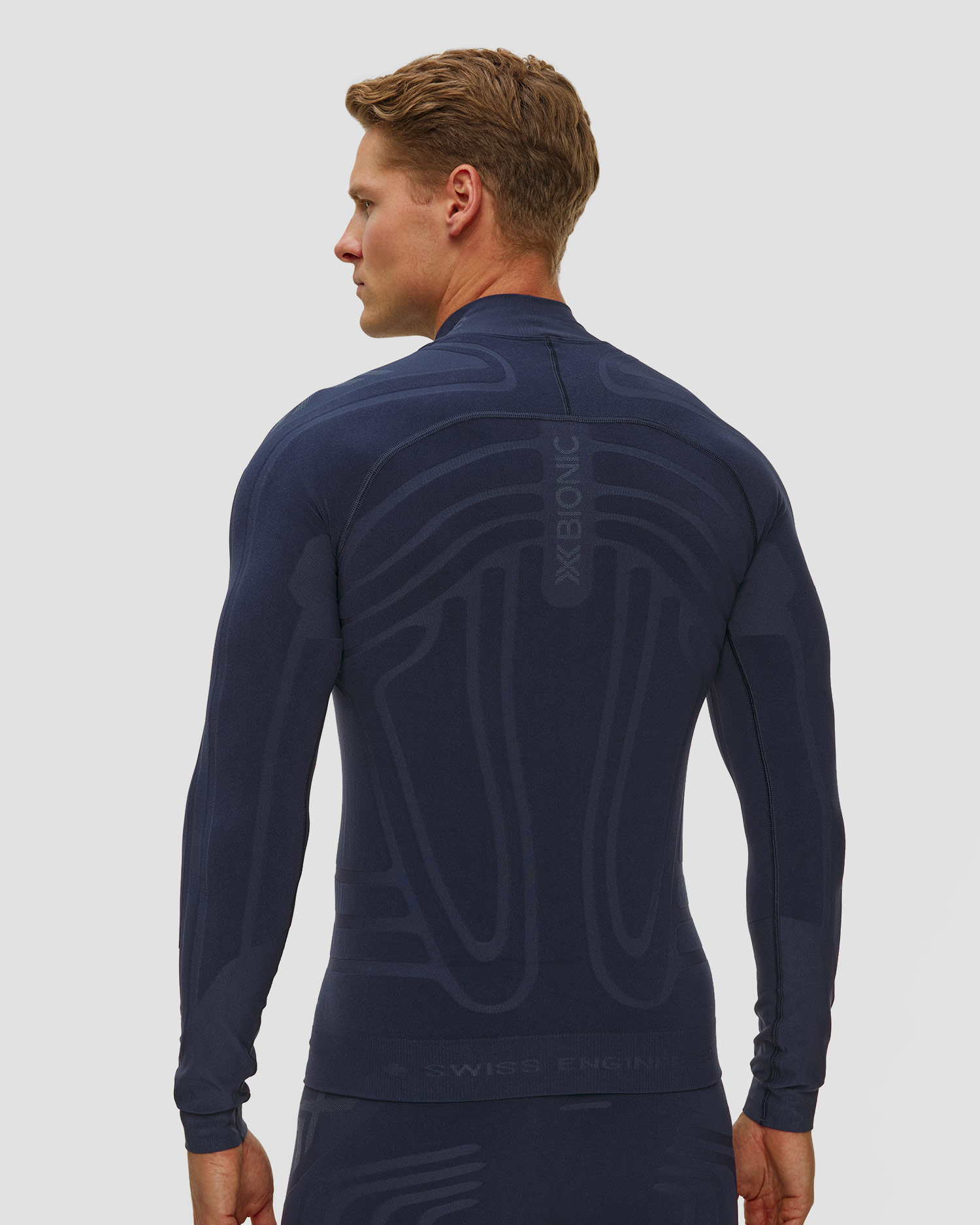 Tricou termoactiv cu mânecă lungă pentru bărbați X-Bionic Heatloop Shirt LS bleumarin