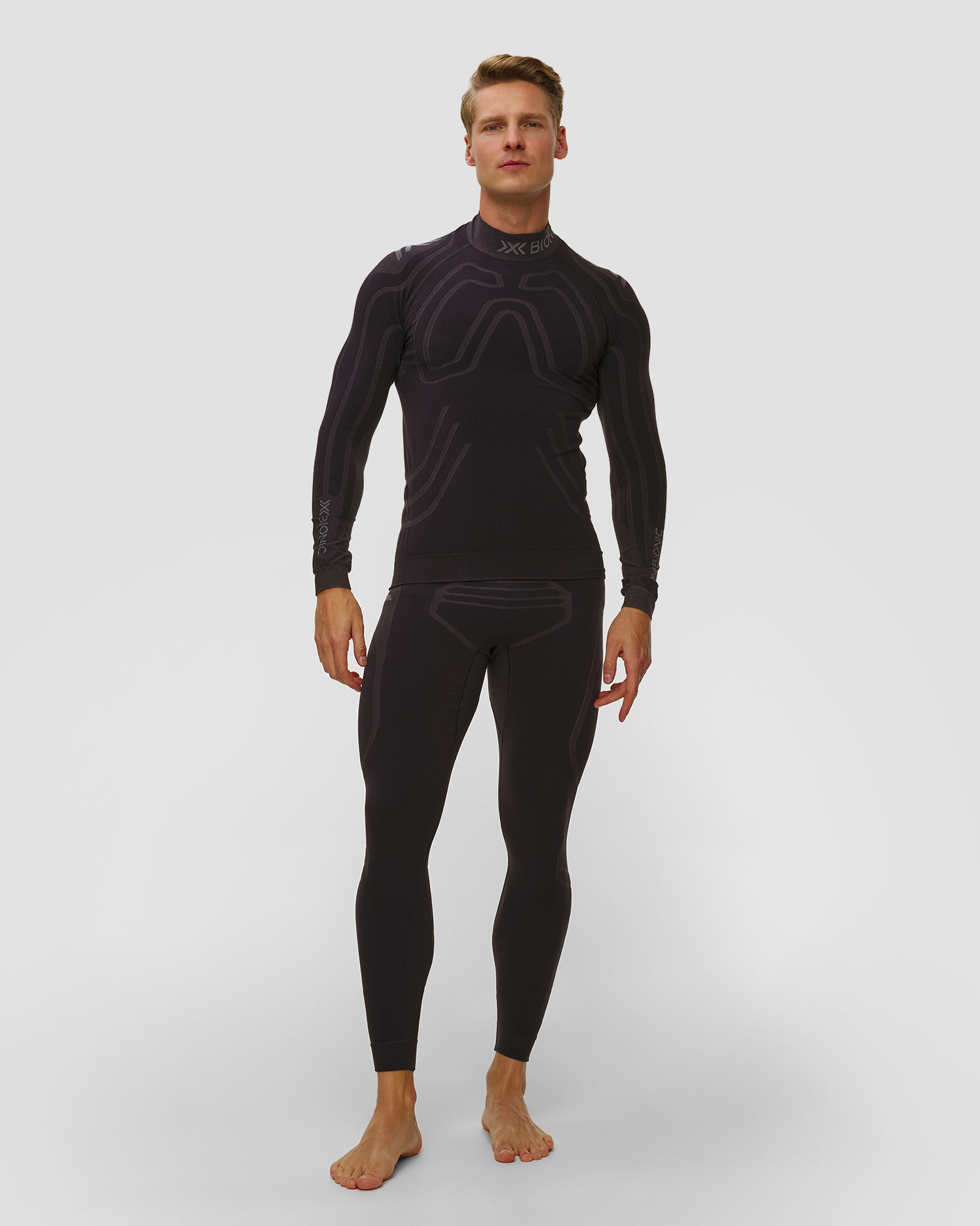 Longsleeve termoaktywny męski X-Bionic Heatloop Shirt LS czarny