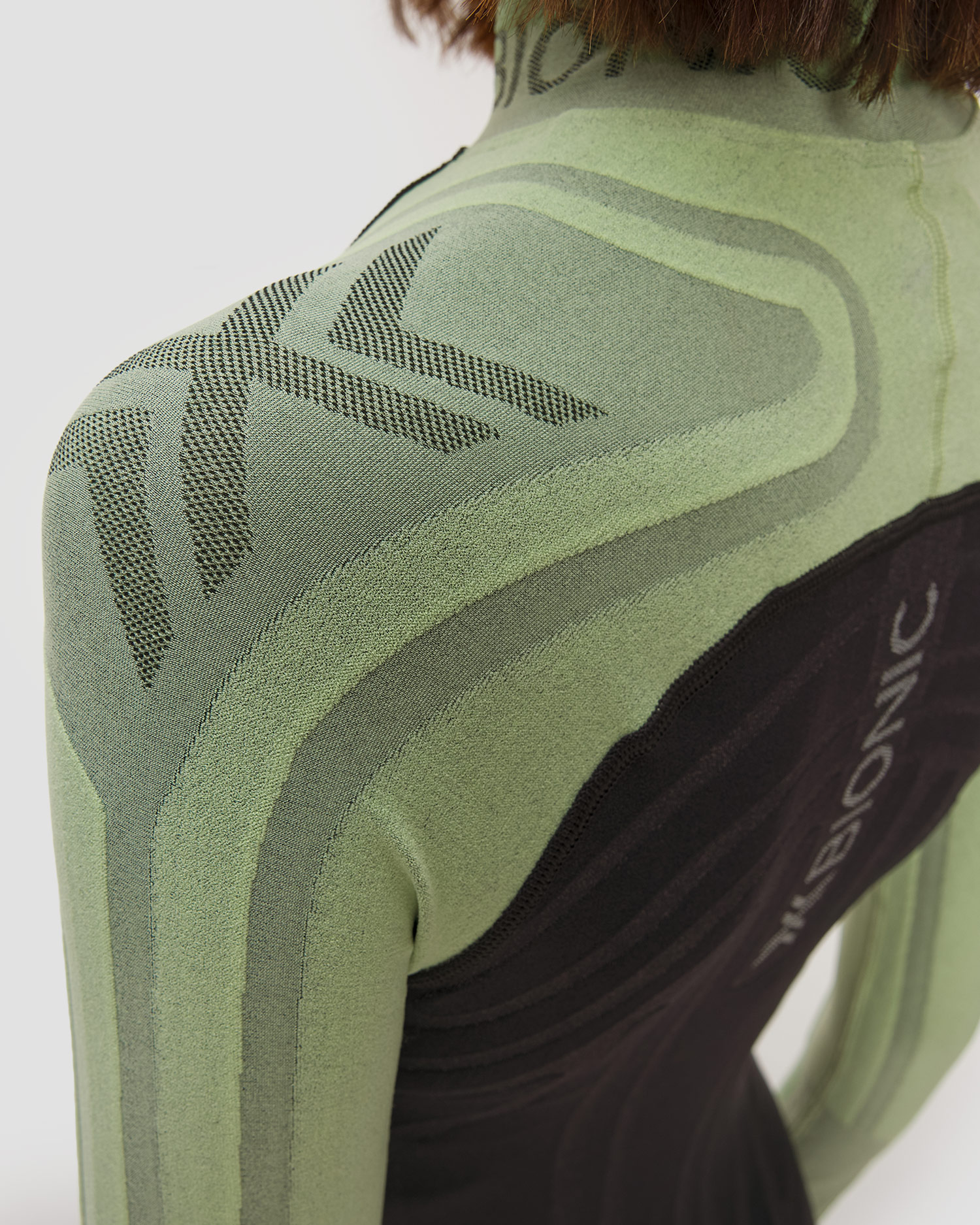 Longsleeve termoaktywny damski X-Bionic Heatloop Shirt LS czarno-zielony