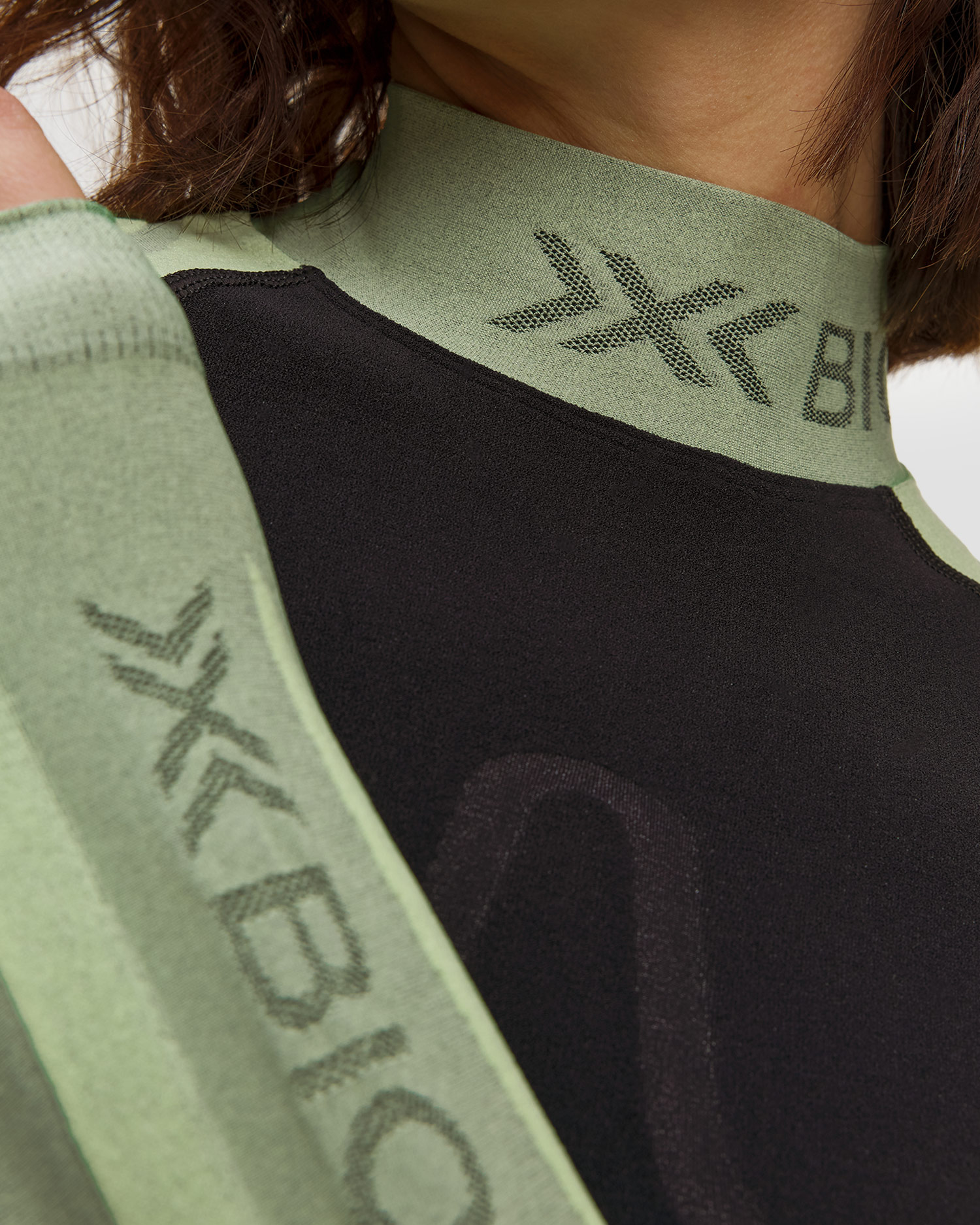 Longsleeve termoaktywny damski X-Bionic Heatloop Shirt LS czarno-zielony