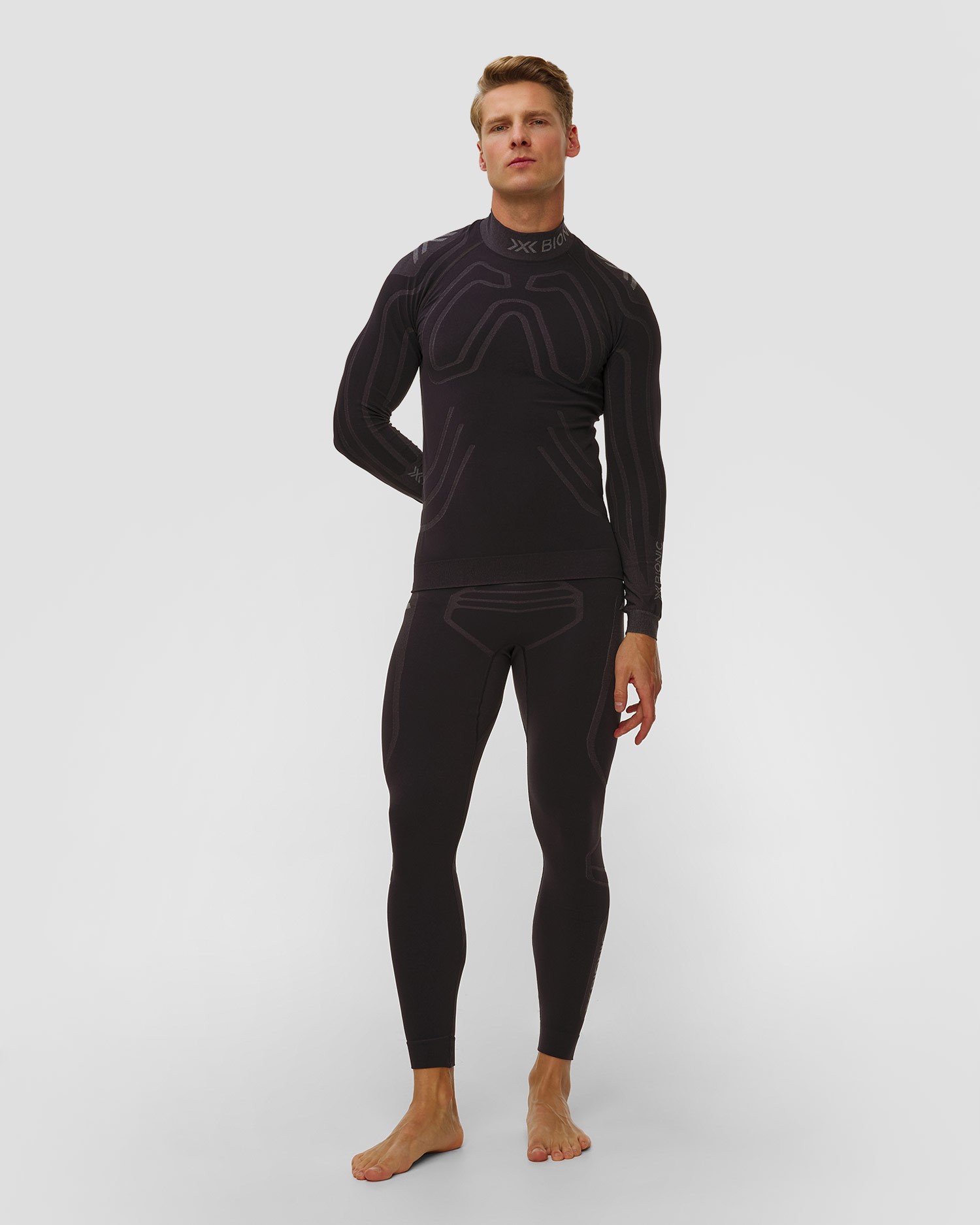 Leginsy termoaktywne męskie X-Bionic Heatloop Pants czarne
