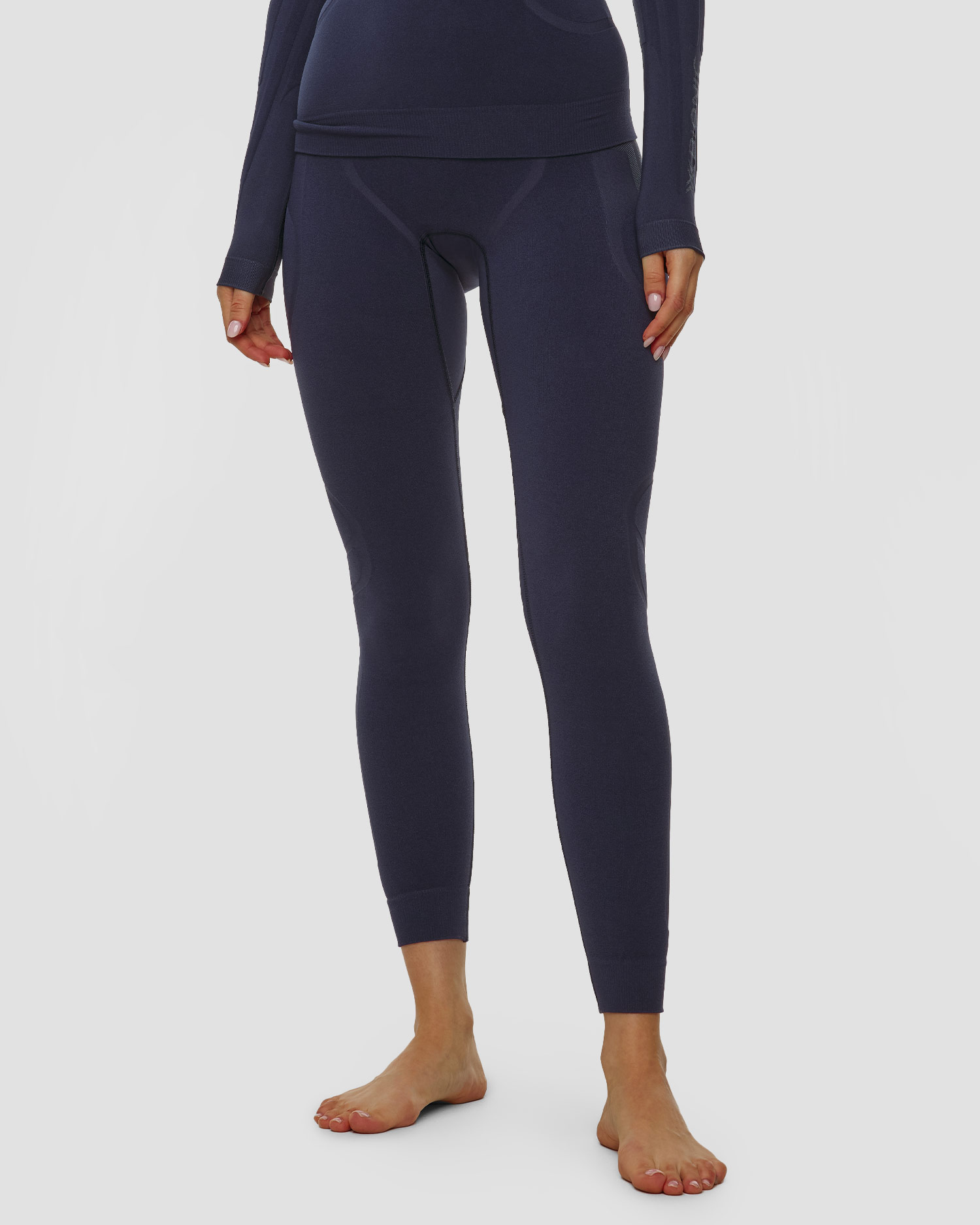 Leginsy termoaktywne damskie X-Bionic Heatloop Pants granatowe, Kolor/Wzór: Granatowy