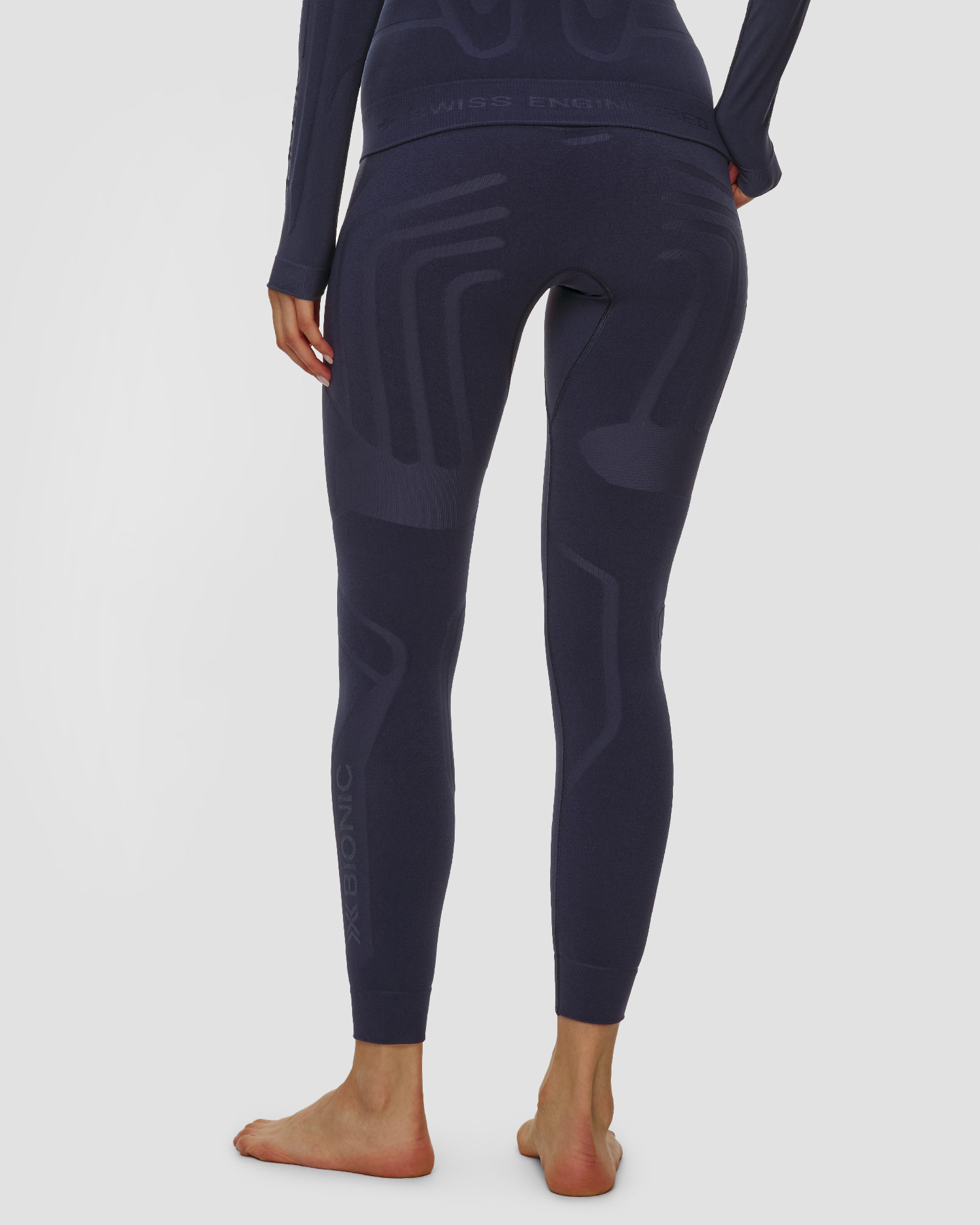 Leginsy termoaktywne damskie X-Bionic Heatloop Pants granatowe