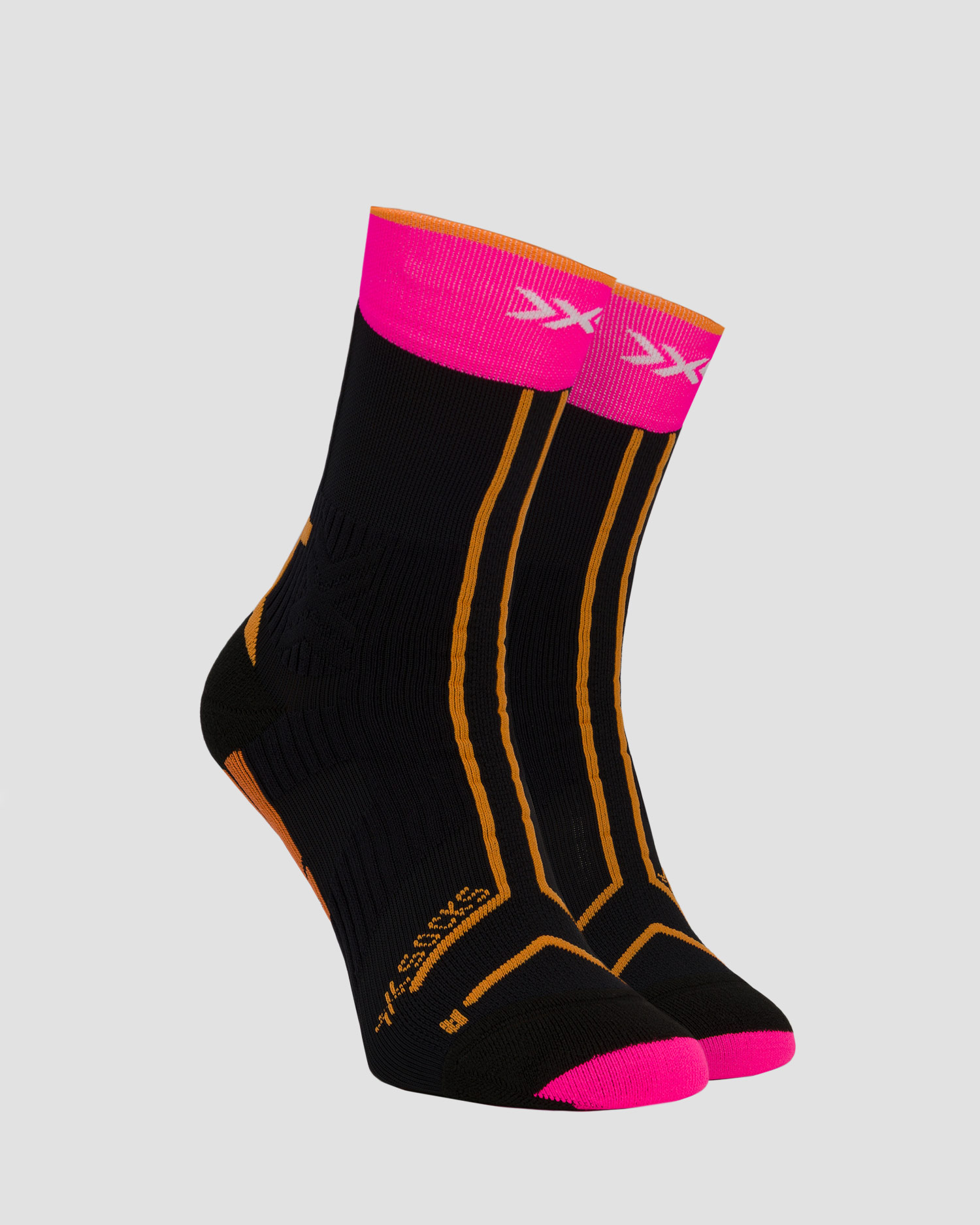 Scarpe da corsa trail unisex X-Bionic Terraskin X00/C nero-rosa-bianco + calzini tecnici