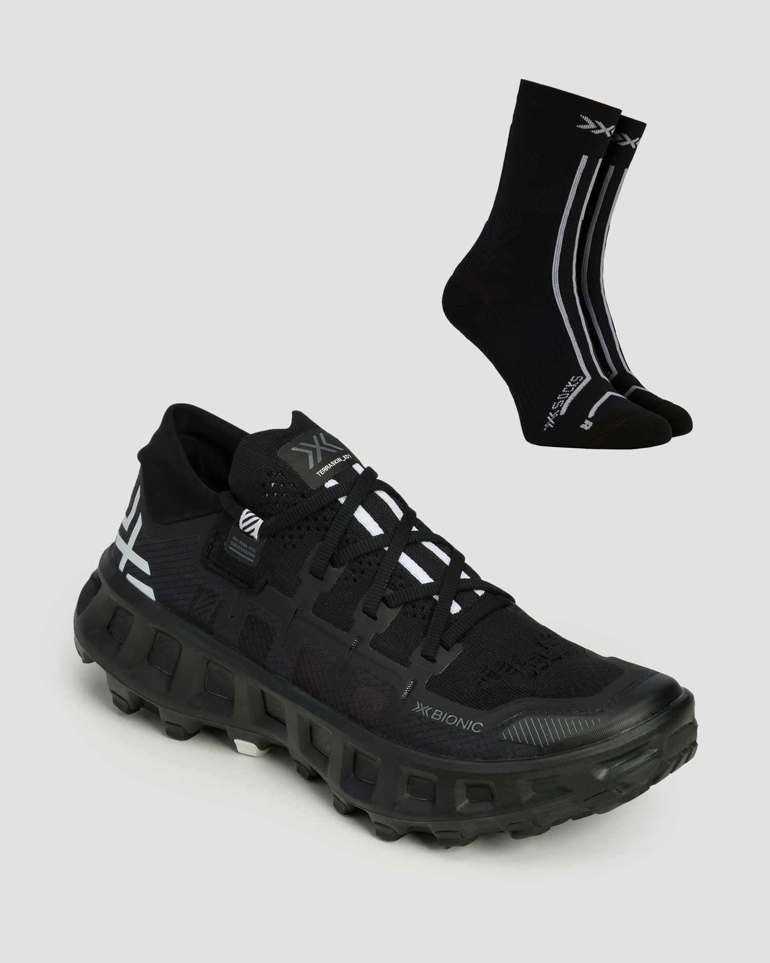 Unisex trail running shoes X-Bionic Terraskin X01 + technical socks