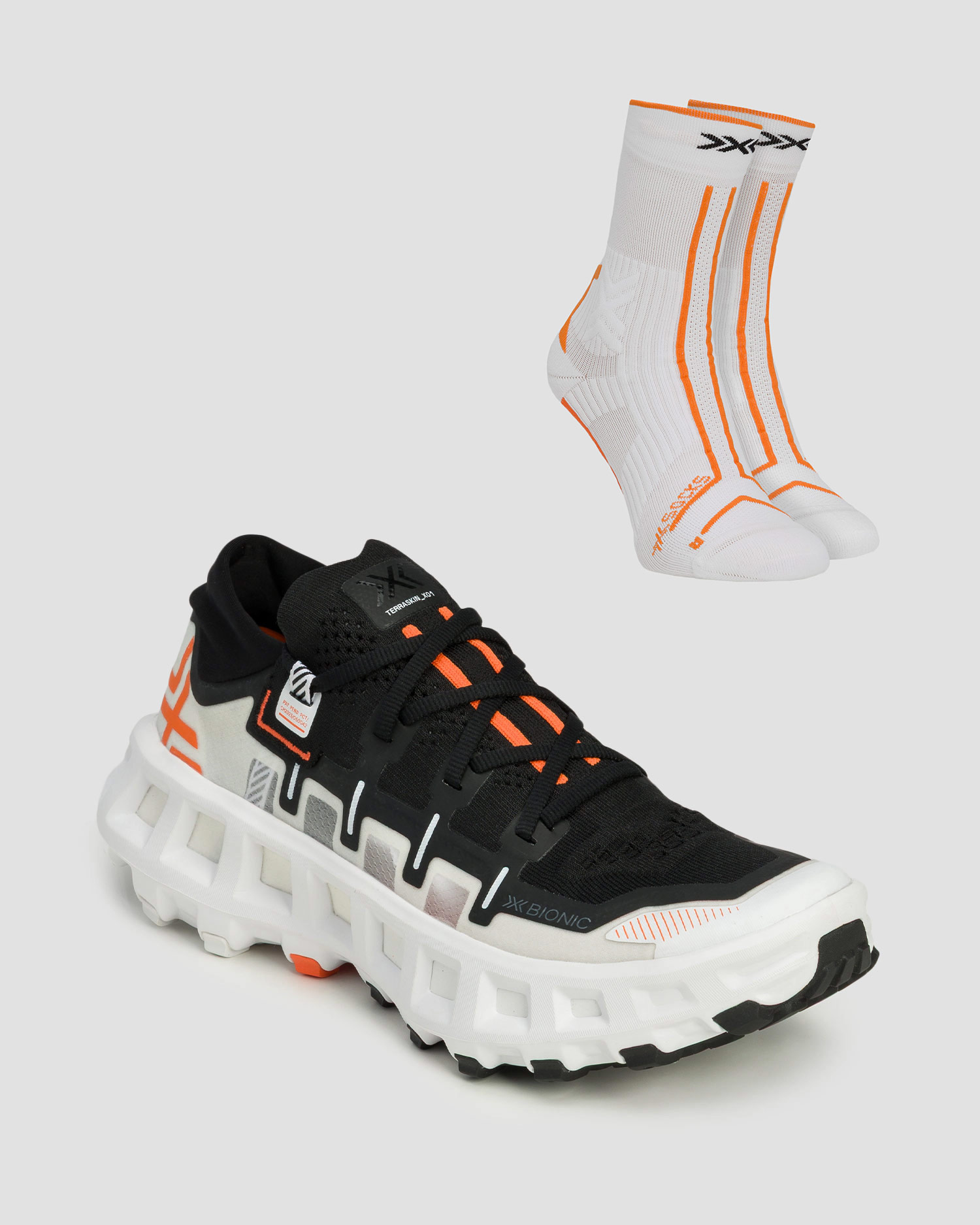 X-Bionic Terraskin X01 Unisex Trailrunning-Schuhe + technische Socken