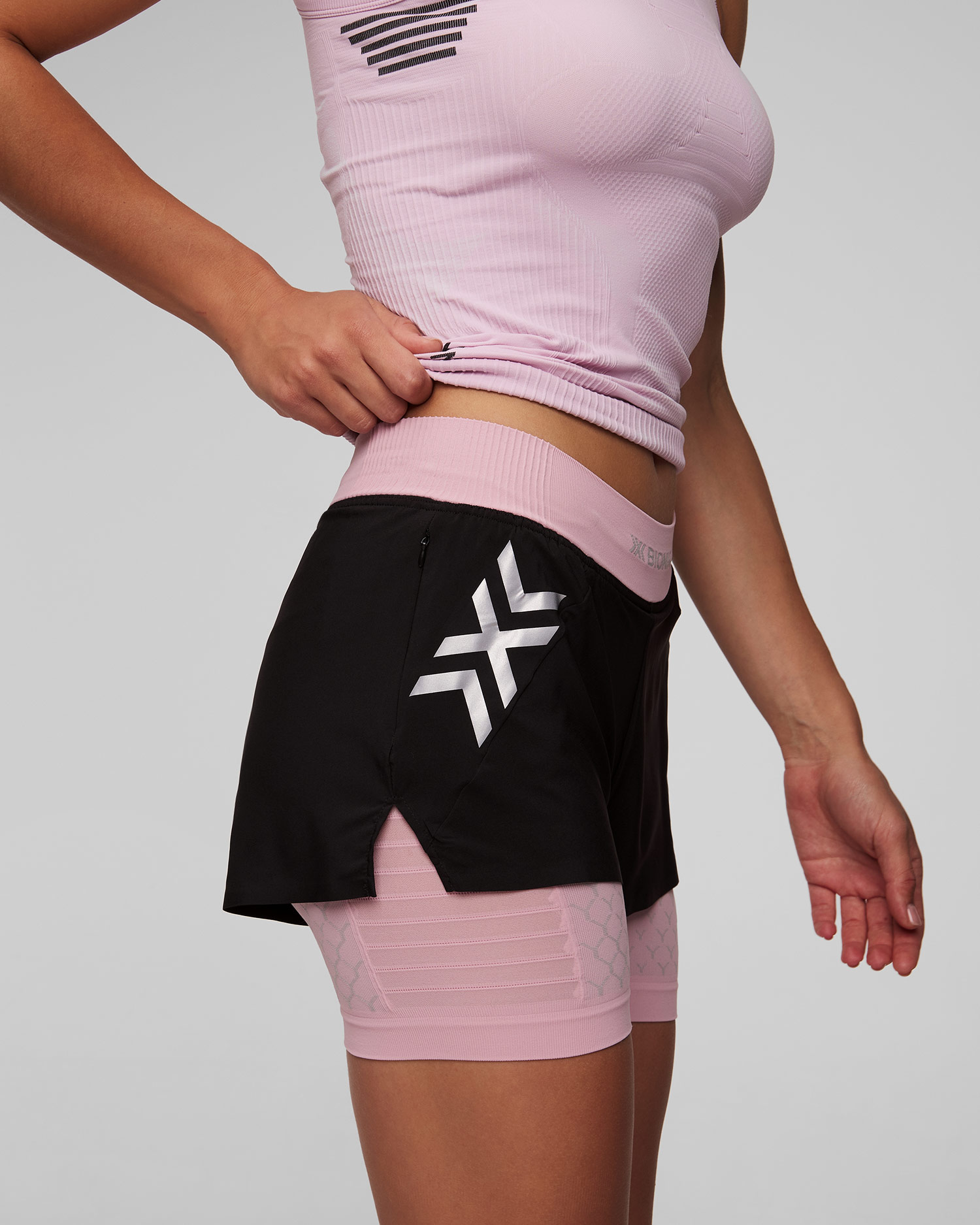 Spodenki biegowe damskie X-Bionic Twyce Race 2in1 Shorts