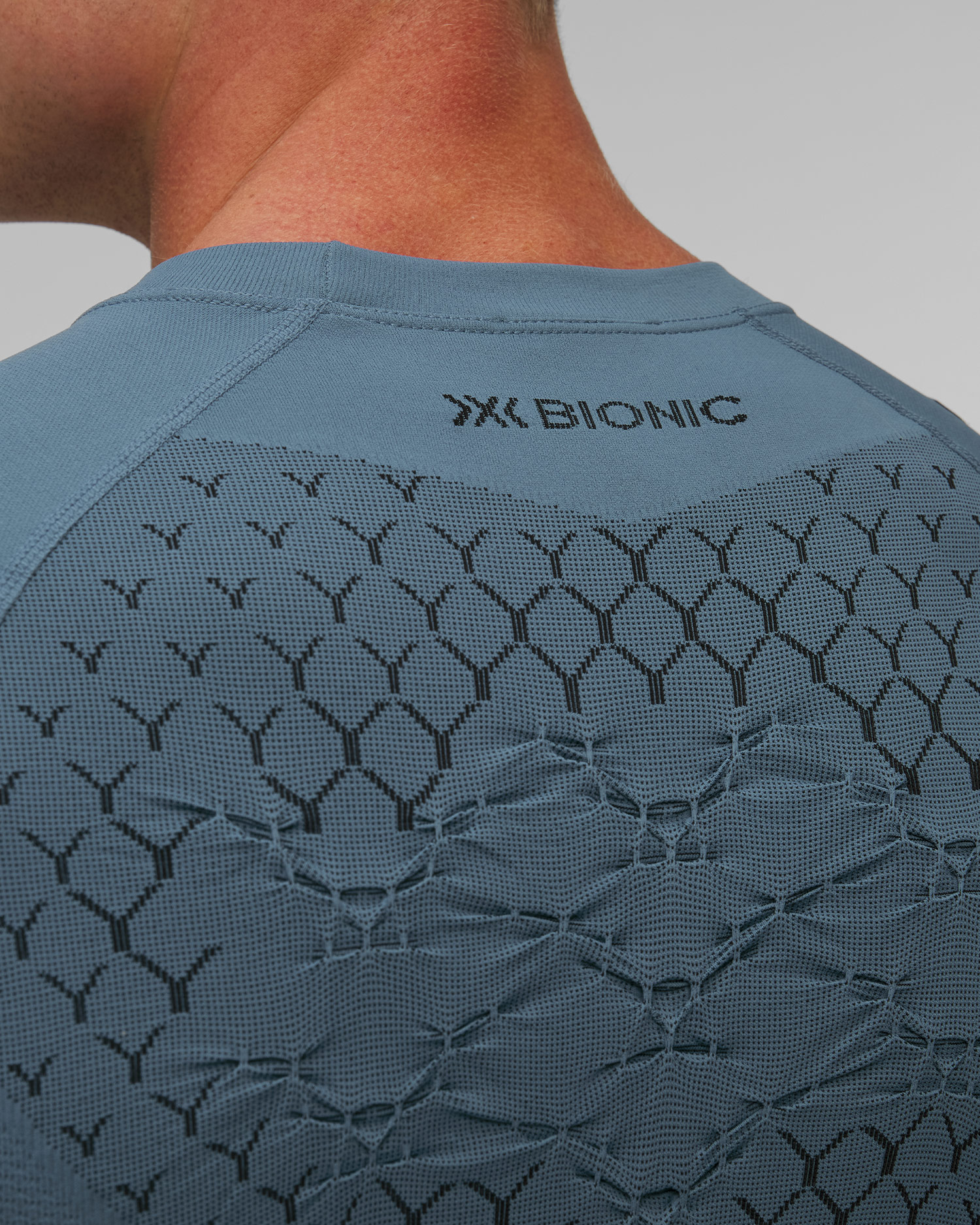 Pánske bežecké tričko X-Bionic Twyce Run Shirt bledomodré