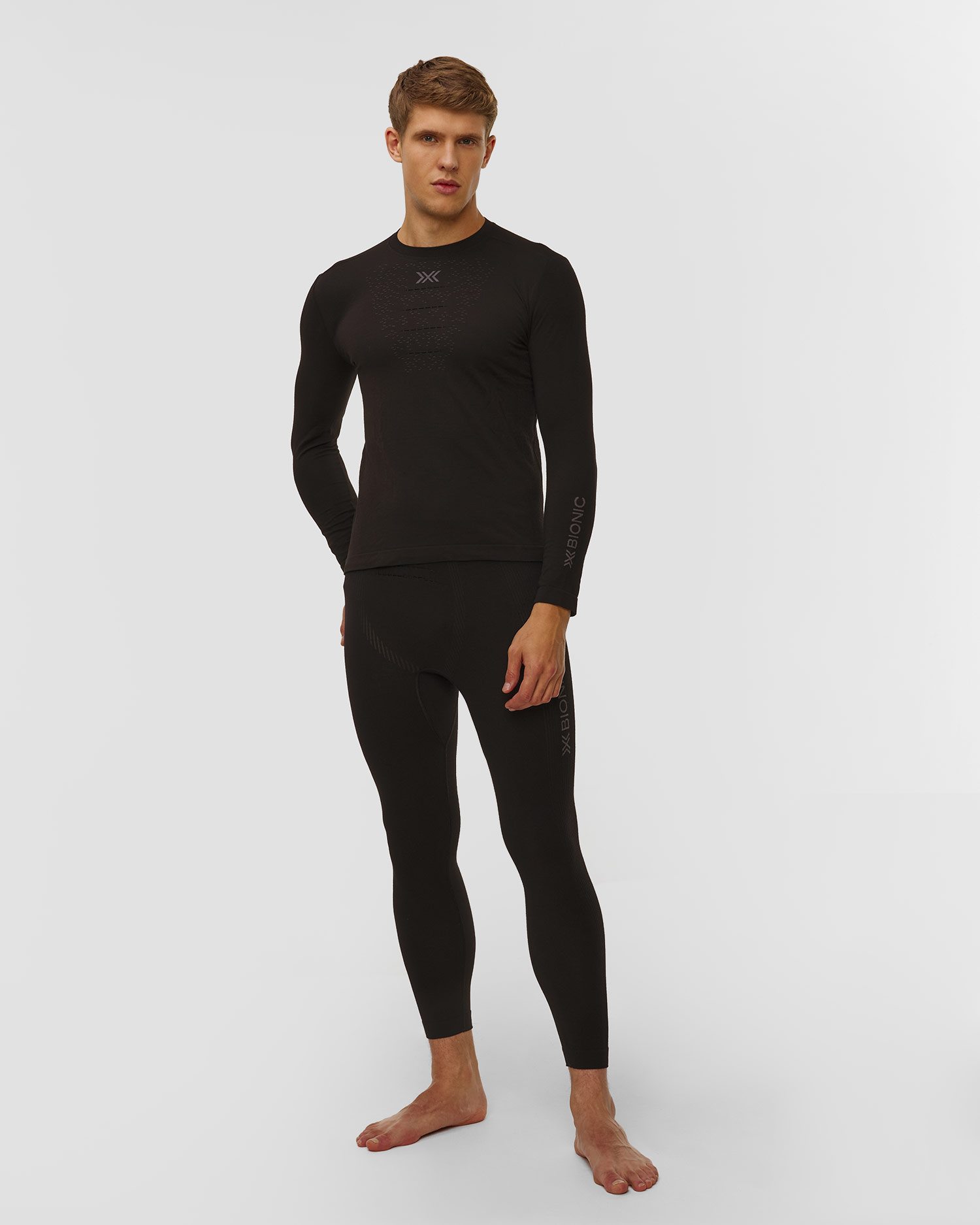 Tricou temoactiv cu mânecă lungă pentru bărbați X-Bionic Mightywool Shirt LS negru