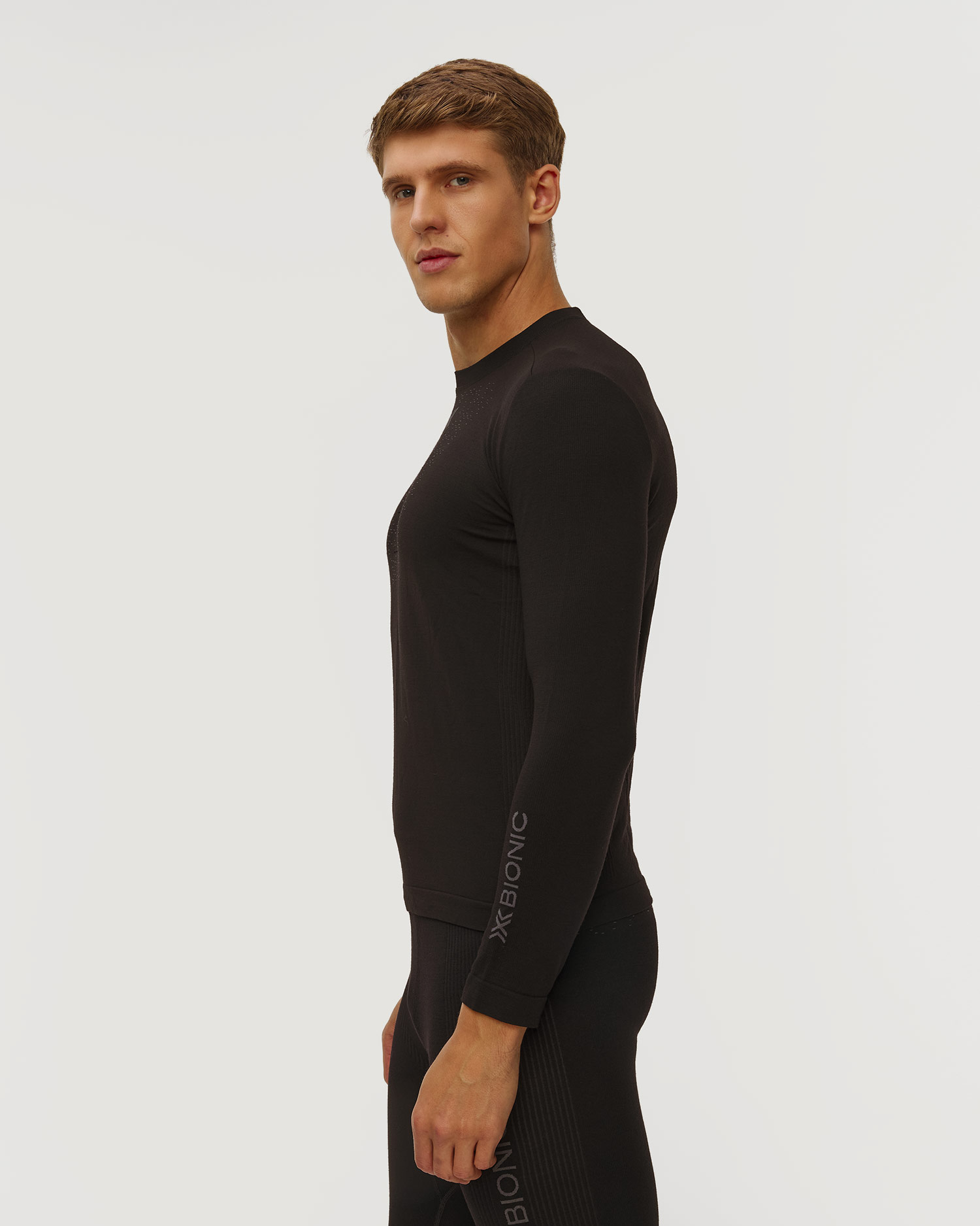 Tricou temoactiv cu mânecă lungă pentru bărbați X-Bionic Mightywool Shirt LS negru