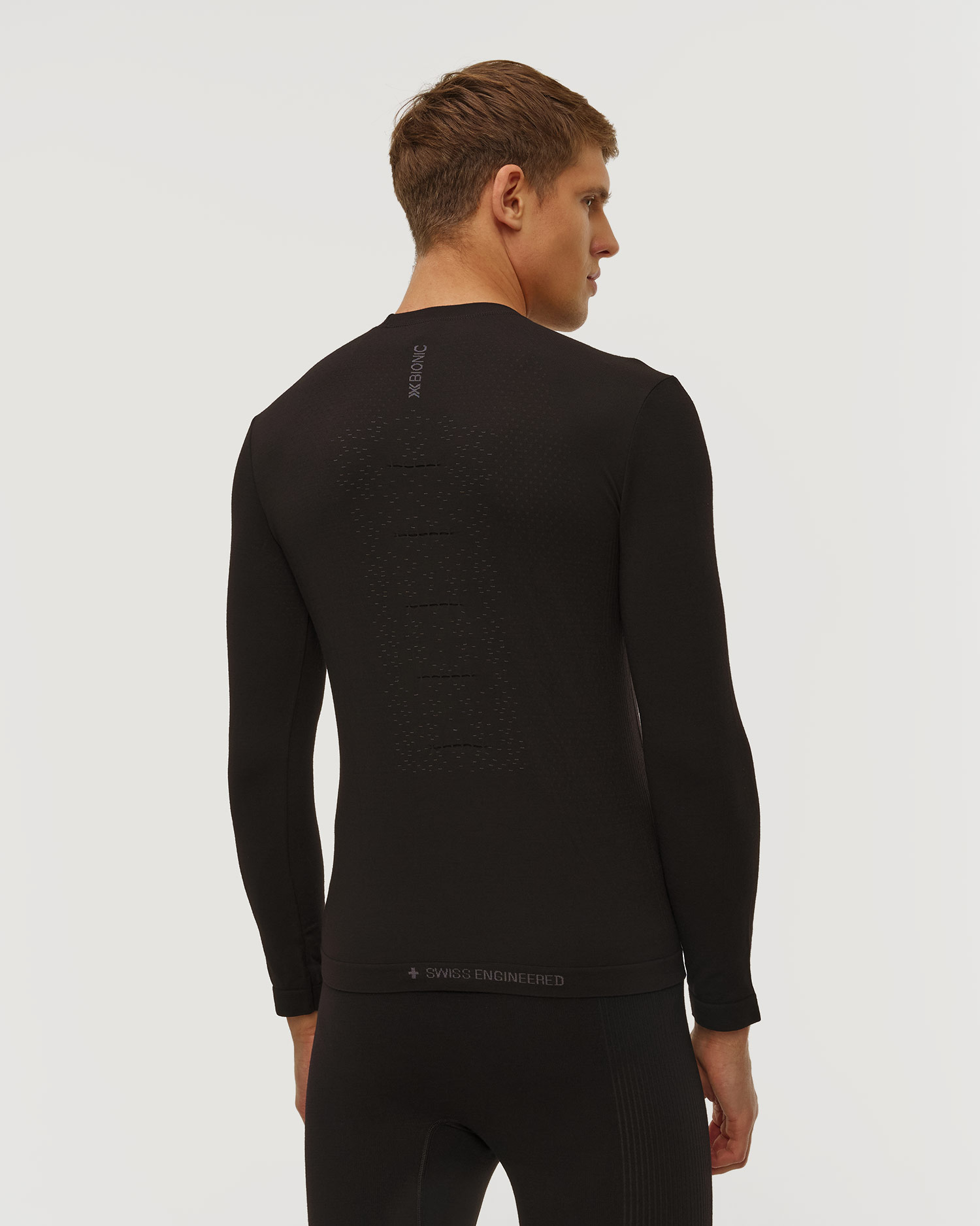 Tricou temoactiv cu mânecă lungă pentru bărbați X-Bionic Mightywool Shirt LS negru