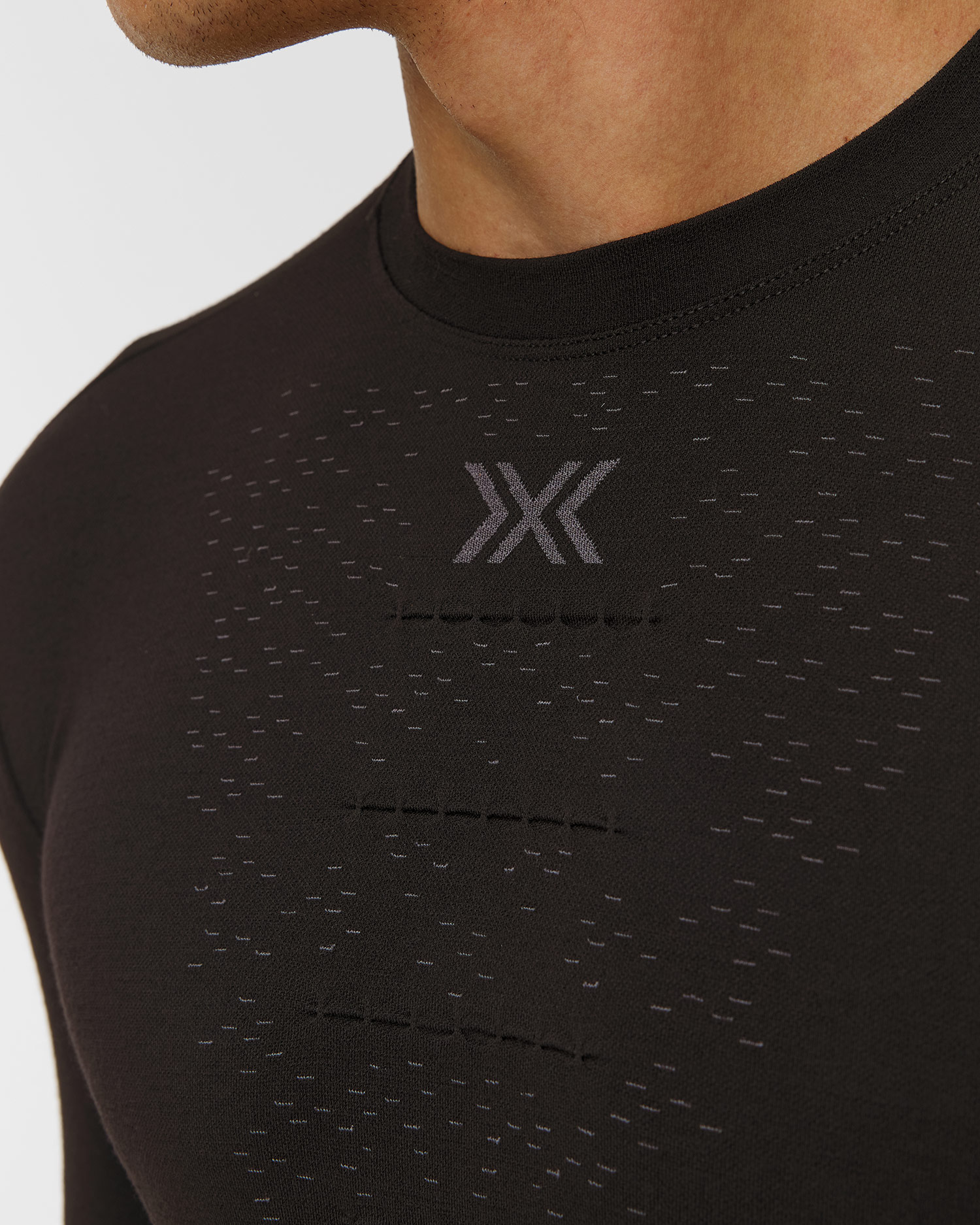 Tricou temoactiv cu mânecă lungă pentru bărbați X-Bionic Mightywool Shirt LS negru