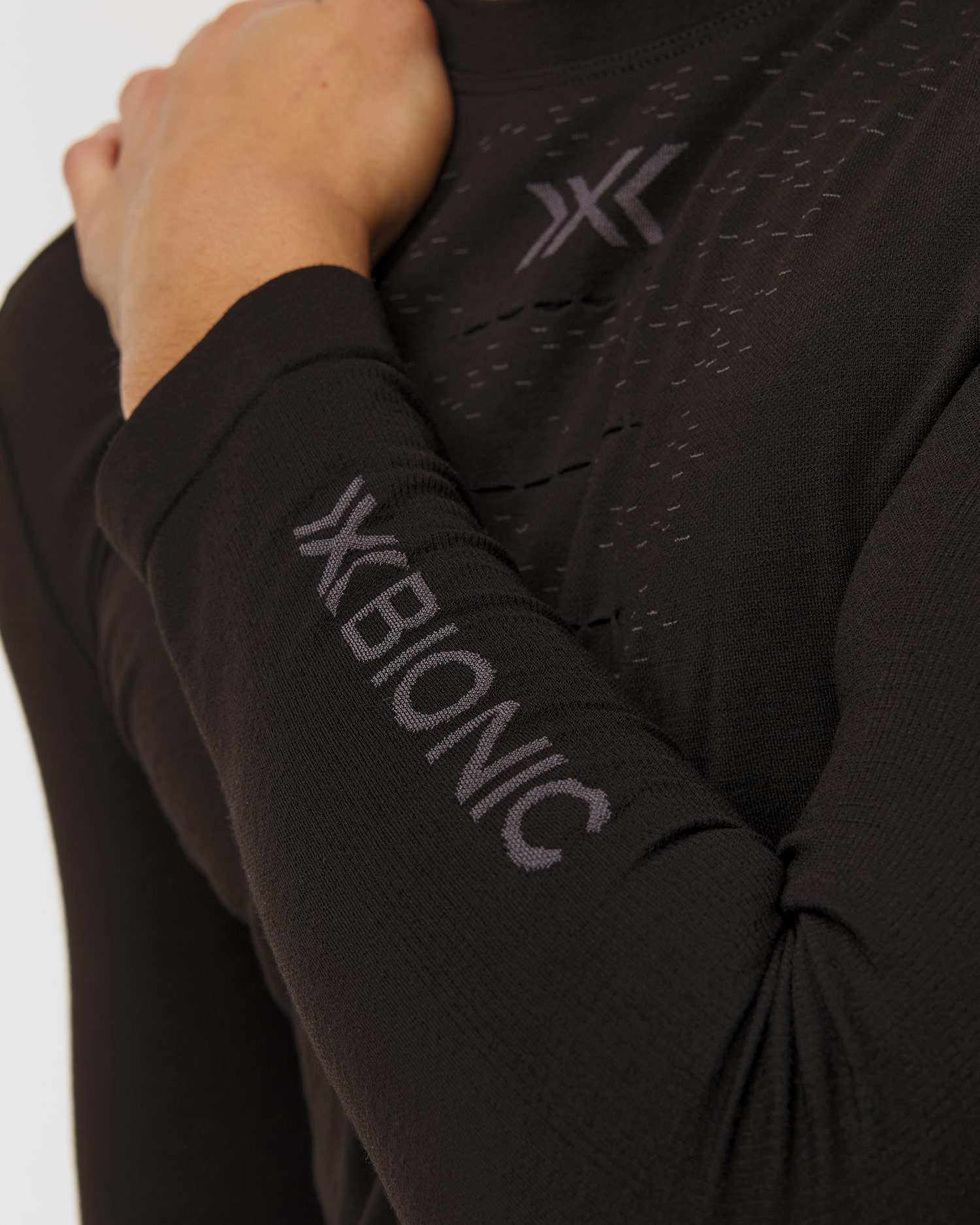 Tricou temoactiv cu mânecă lungă pentru bărbați X-Bionic Mightywool Shirt LS negru