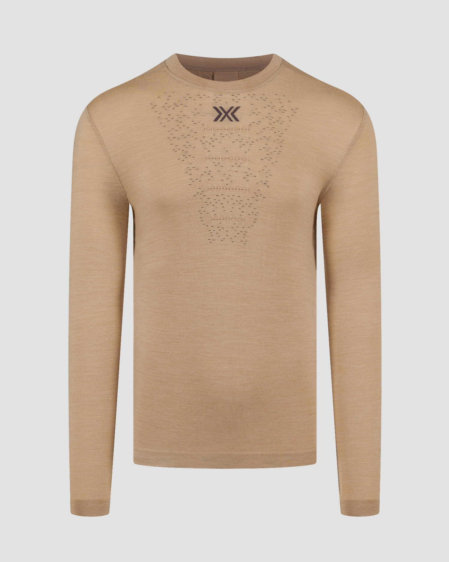 Tricou temoactiv cu mânecă lungă pentru bărbați X-Bionic Mightywool Shirt LS bej
