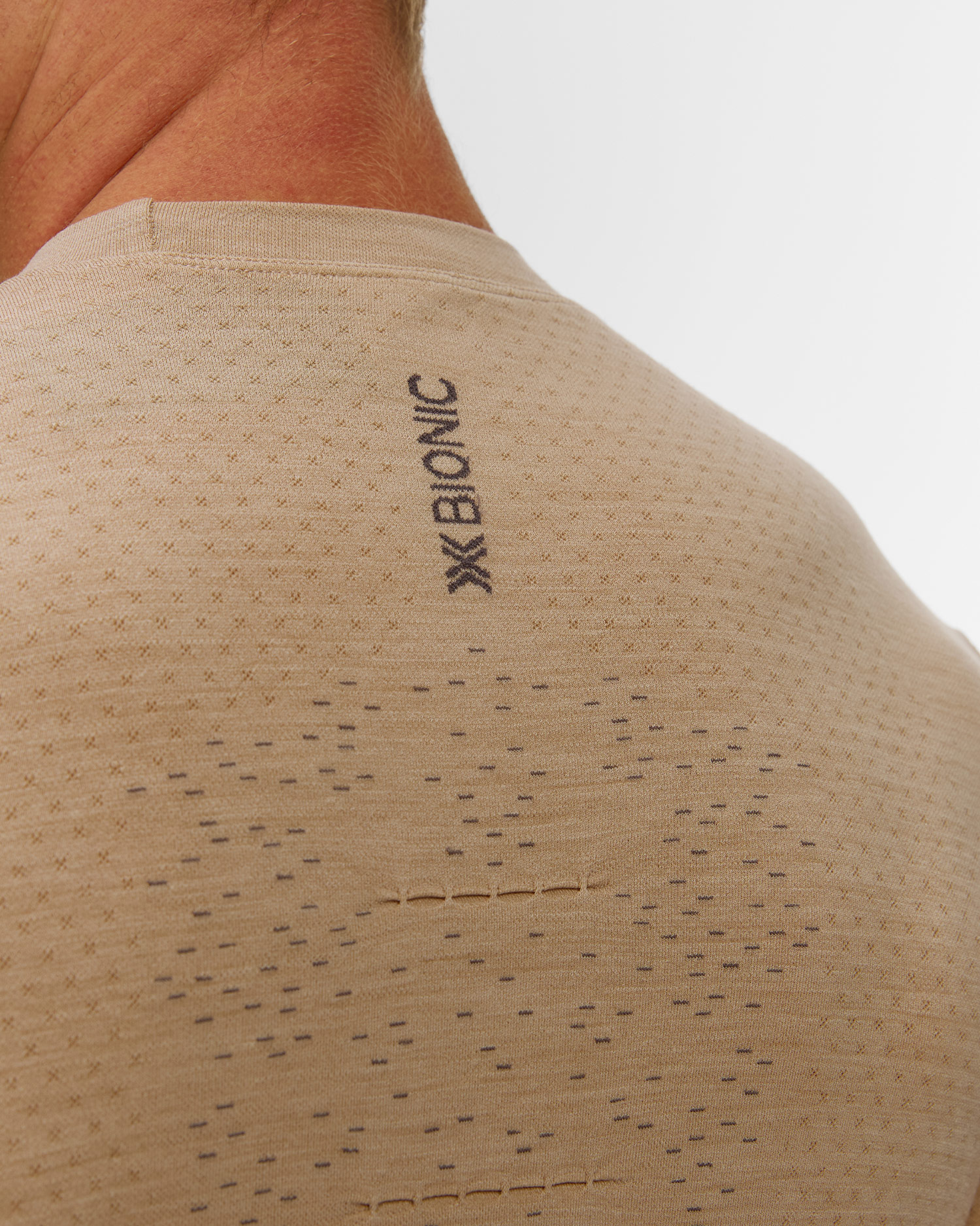 Longsleeve temoaktywny męski X-Bionic Mightywool Shirt LS beżowy