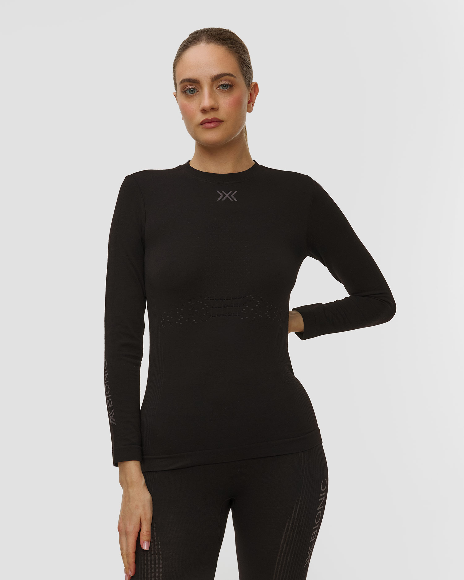 Longsleeve damski X-Bionic Mightywool Shirt LS czarny