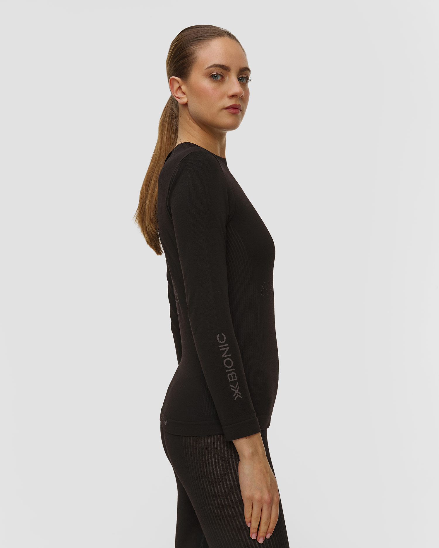 Dámské tričko s dlouhými rukávy X-Bionic Mightywool Shirt LS v černé barvě