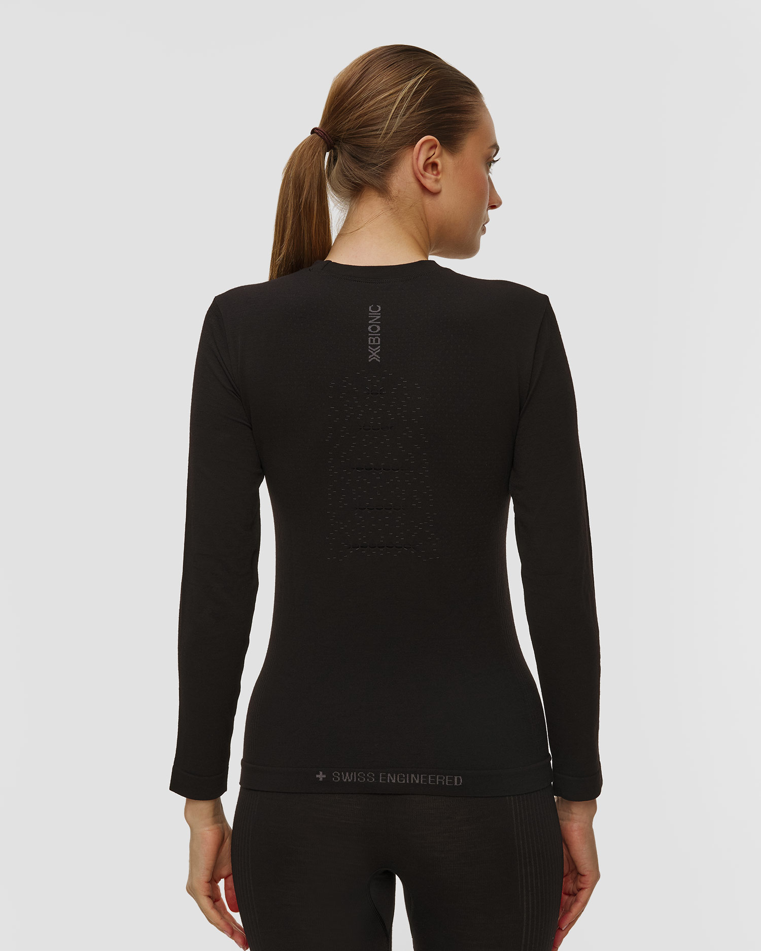 Longsleeve damski X-Bionic Mightywool Shirt LS czarny
