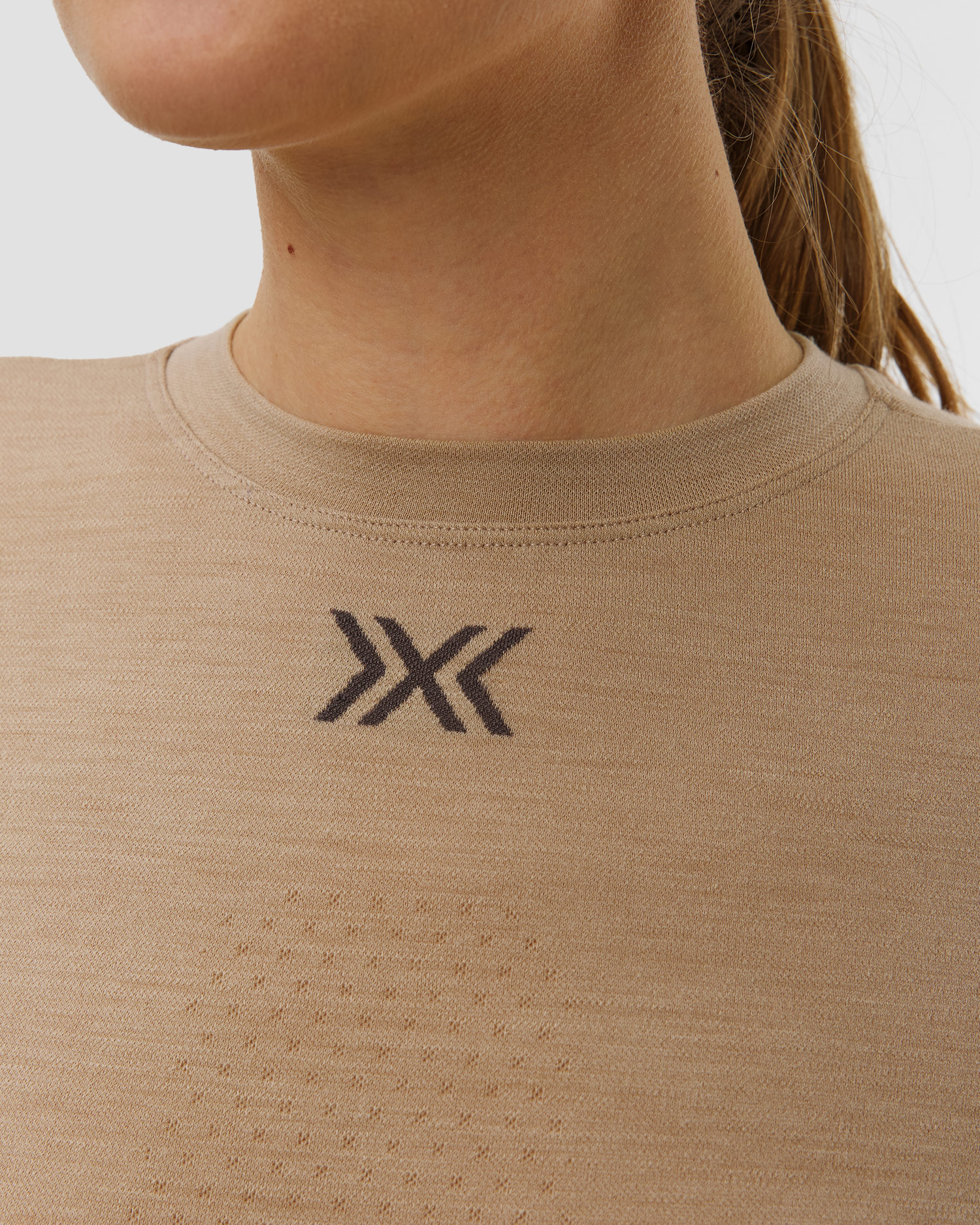 Longsleeve damski X-Bionic Mightywool Shirt LS beżowy