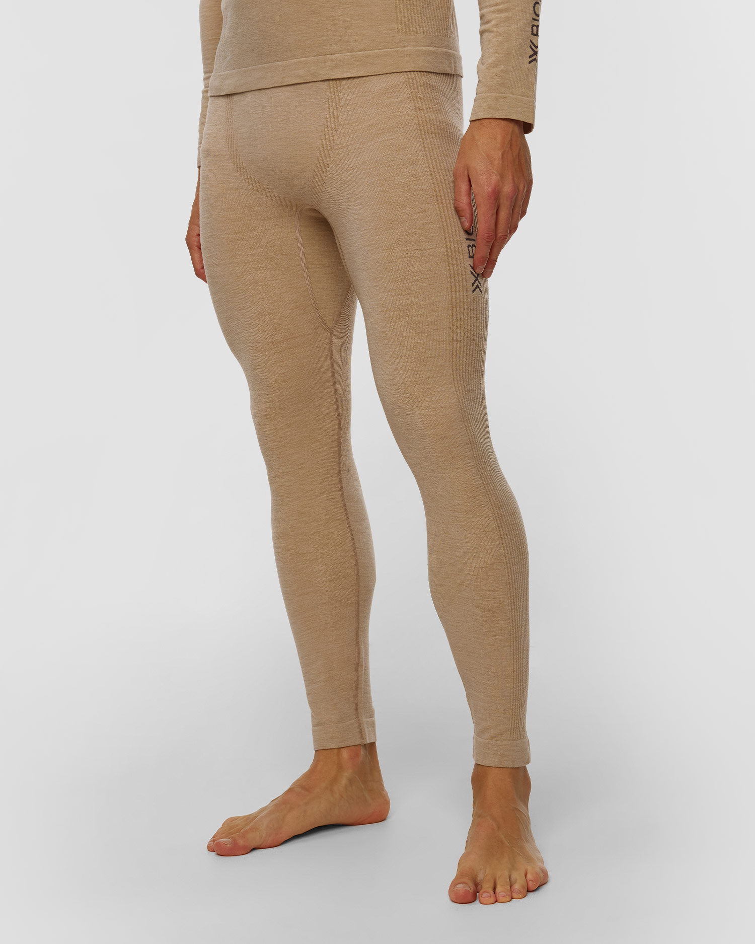 Leginsy termoaktywne męskie X-Bionic Mightywool Pants beżowe