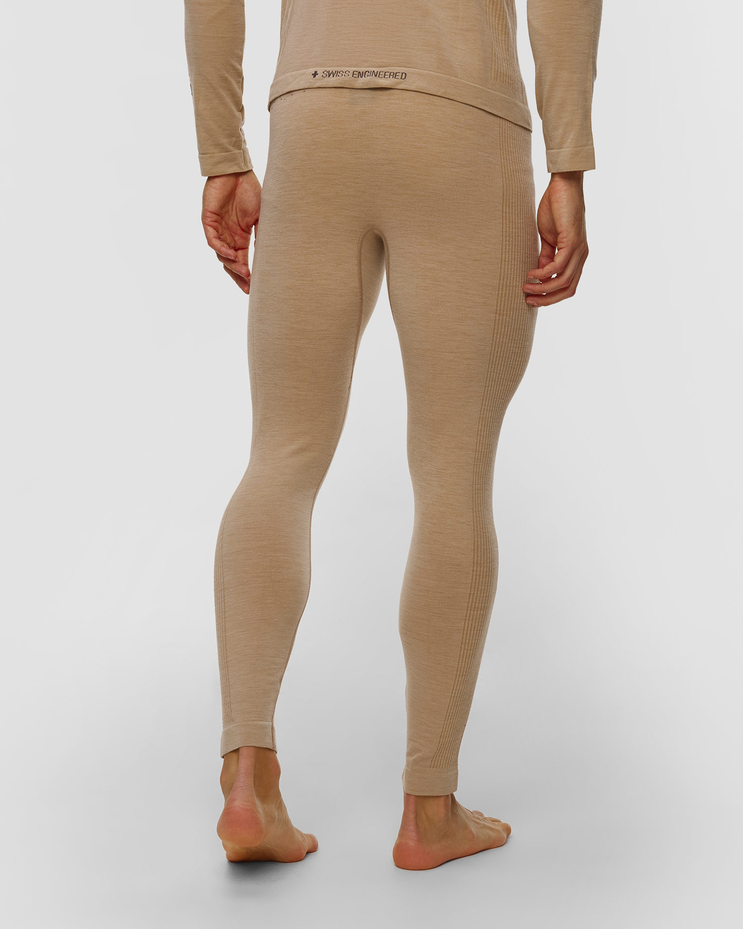 Leginsy termoaktywne męskie X-Bionic Mightywool Pants beżowe