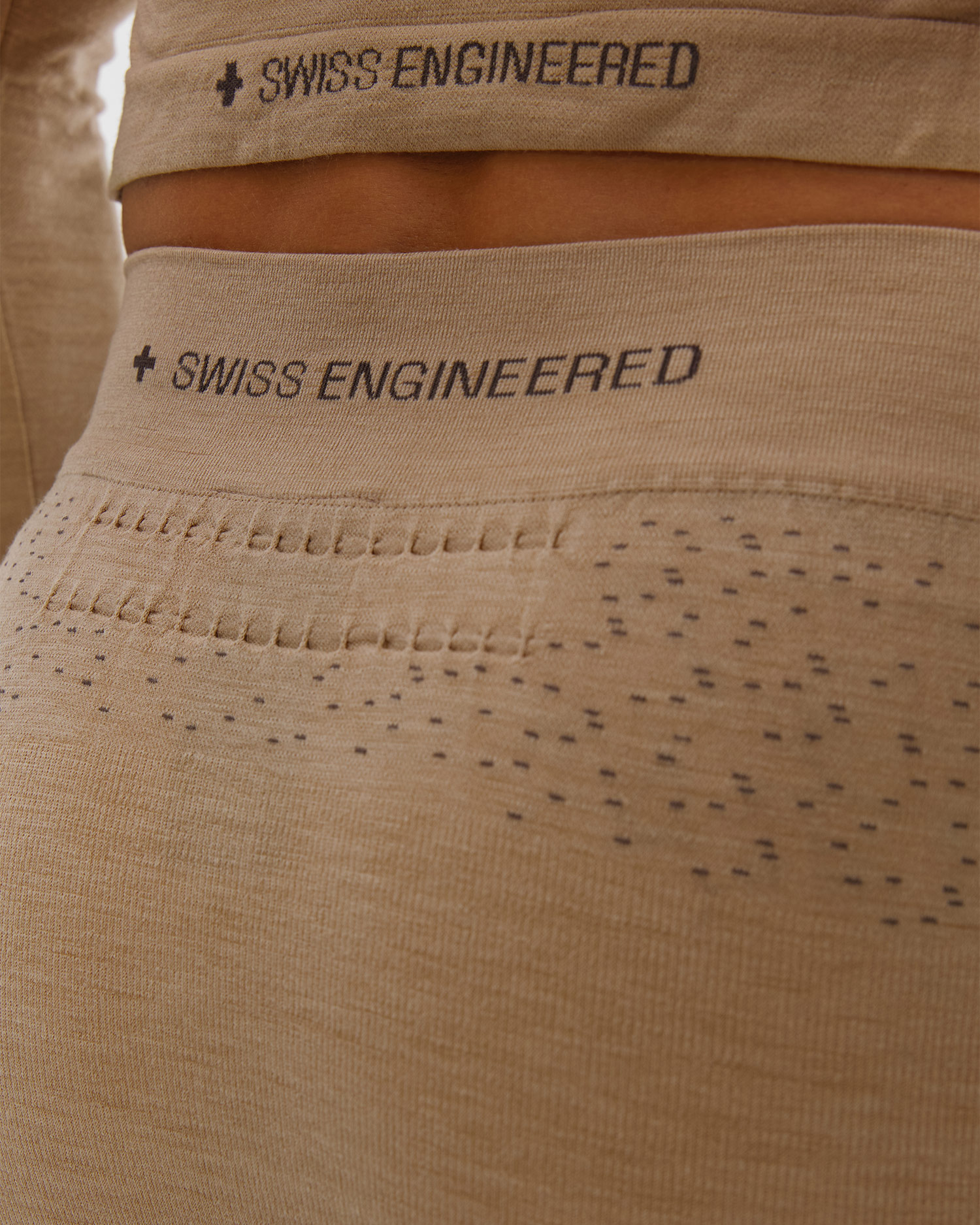 Leginsy termoaktywne męskie X-Bionic Mightywool Pants beżowe