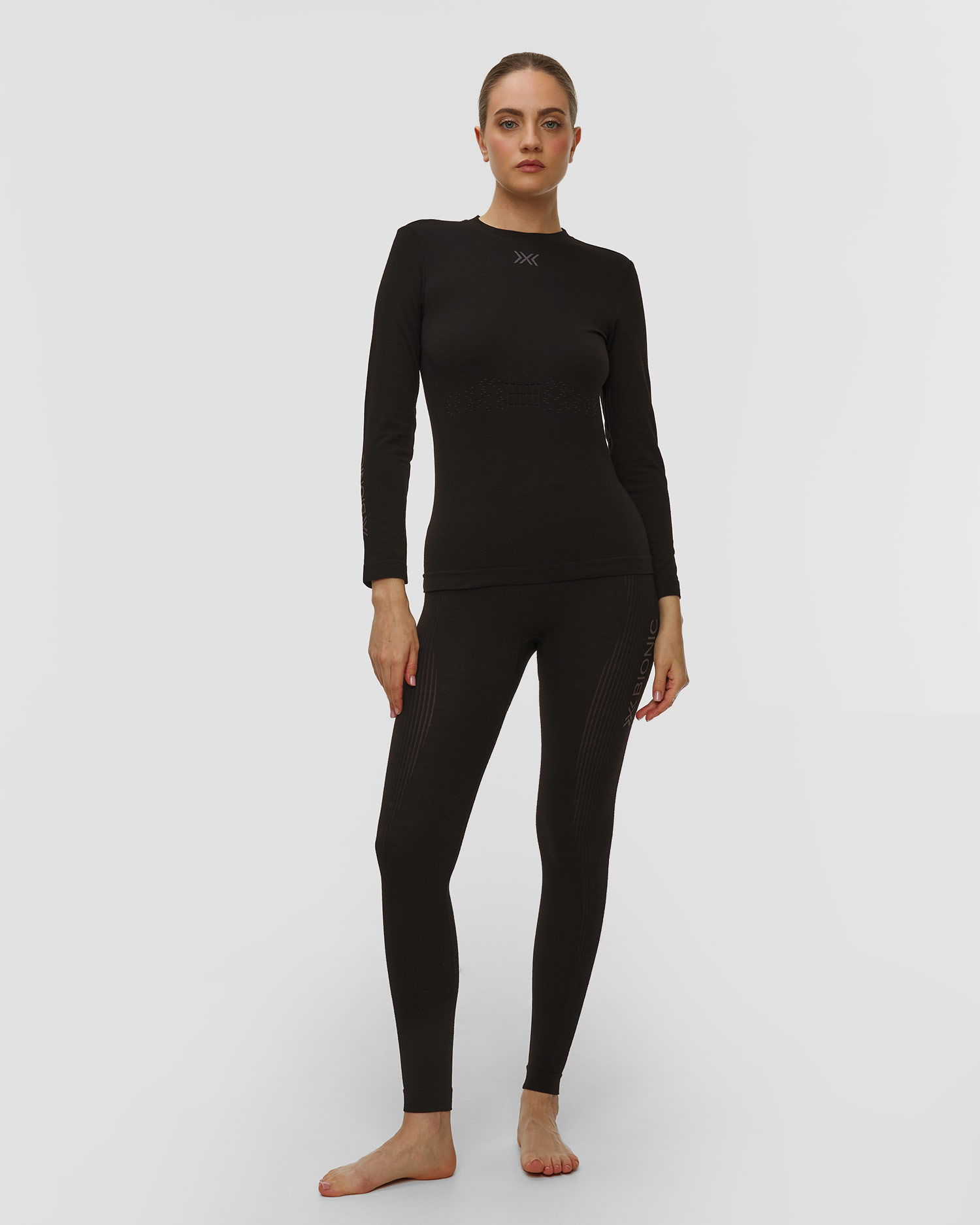 Leginsy termoaktywne damskie X-Bionic Mightywool Pants czarne
