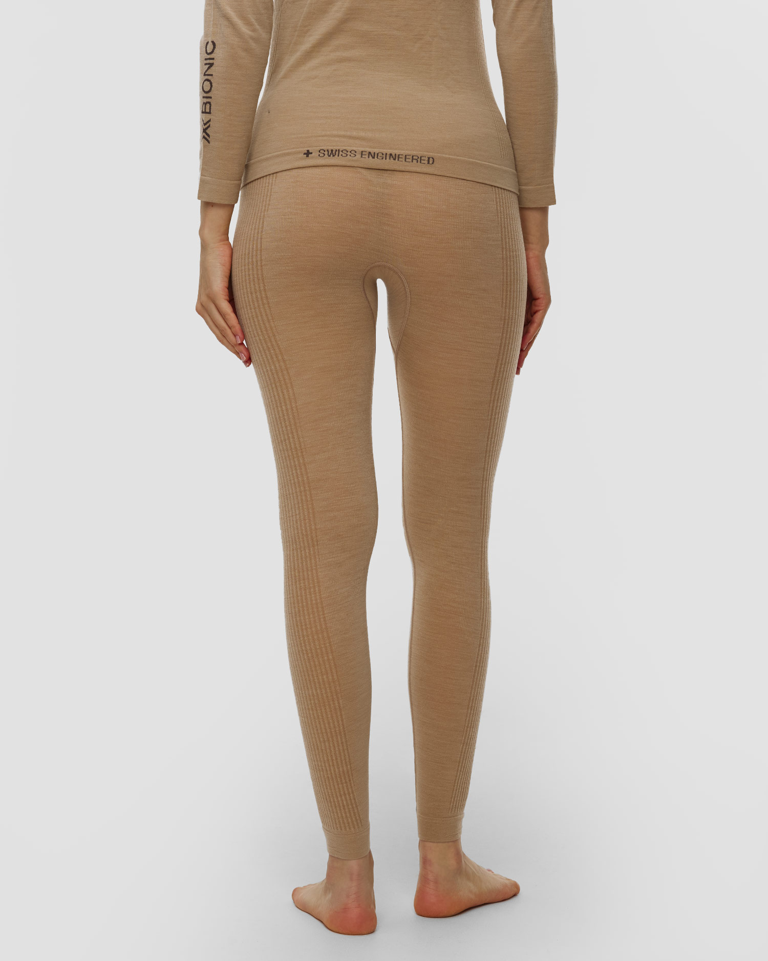Women's thermo-active leggings X-Bionic Mightywool Pants beige