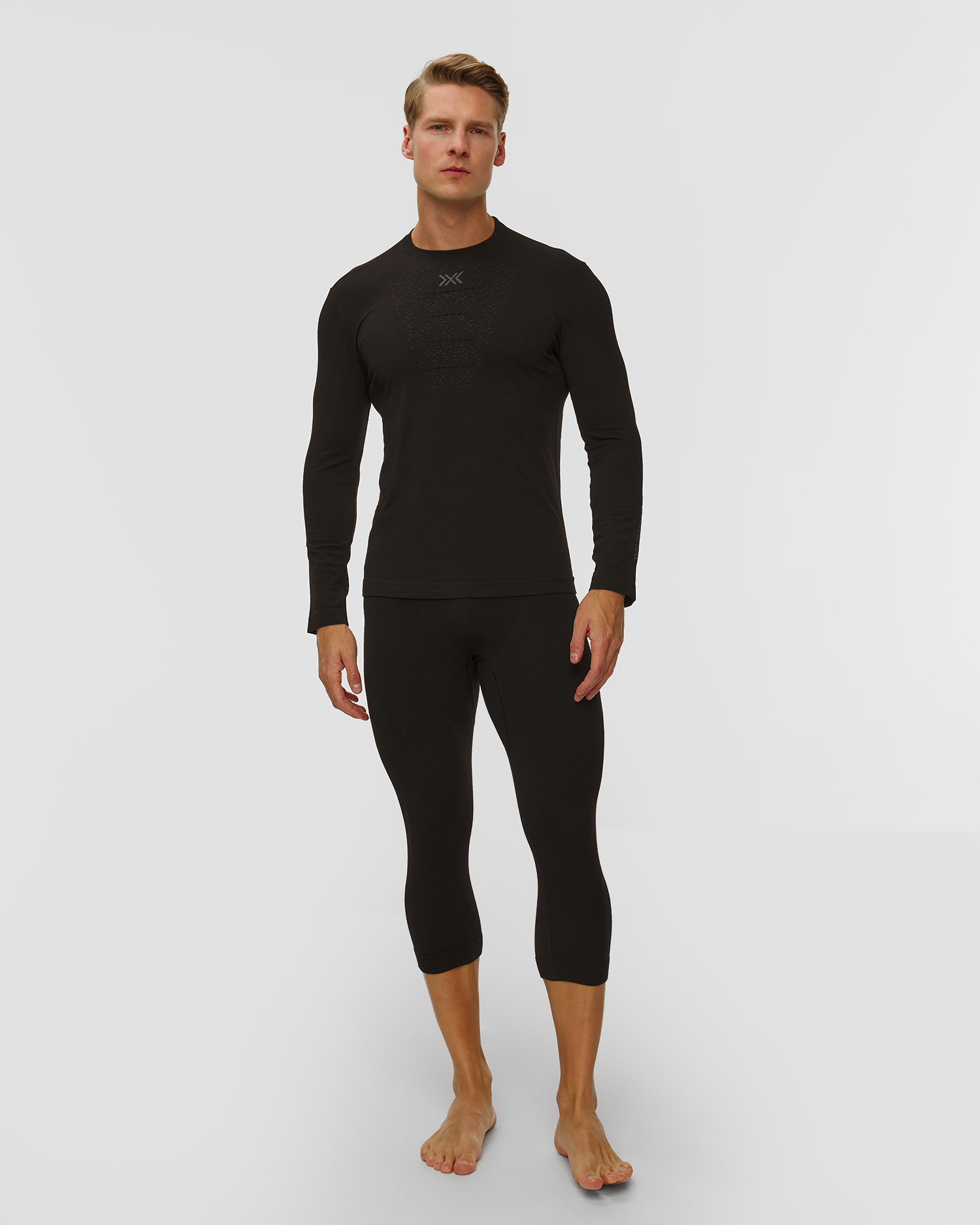 Leginsy termoaktywne 3/4 męskie X-Bionic Mightywool Pants czarne