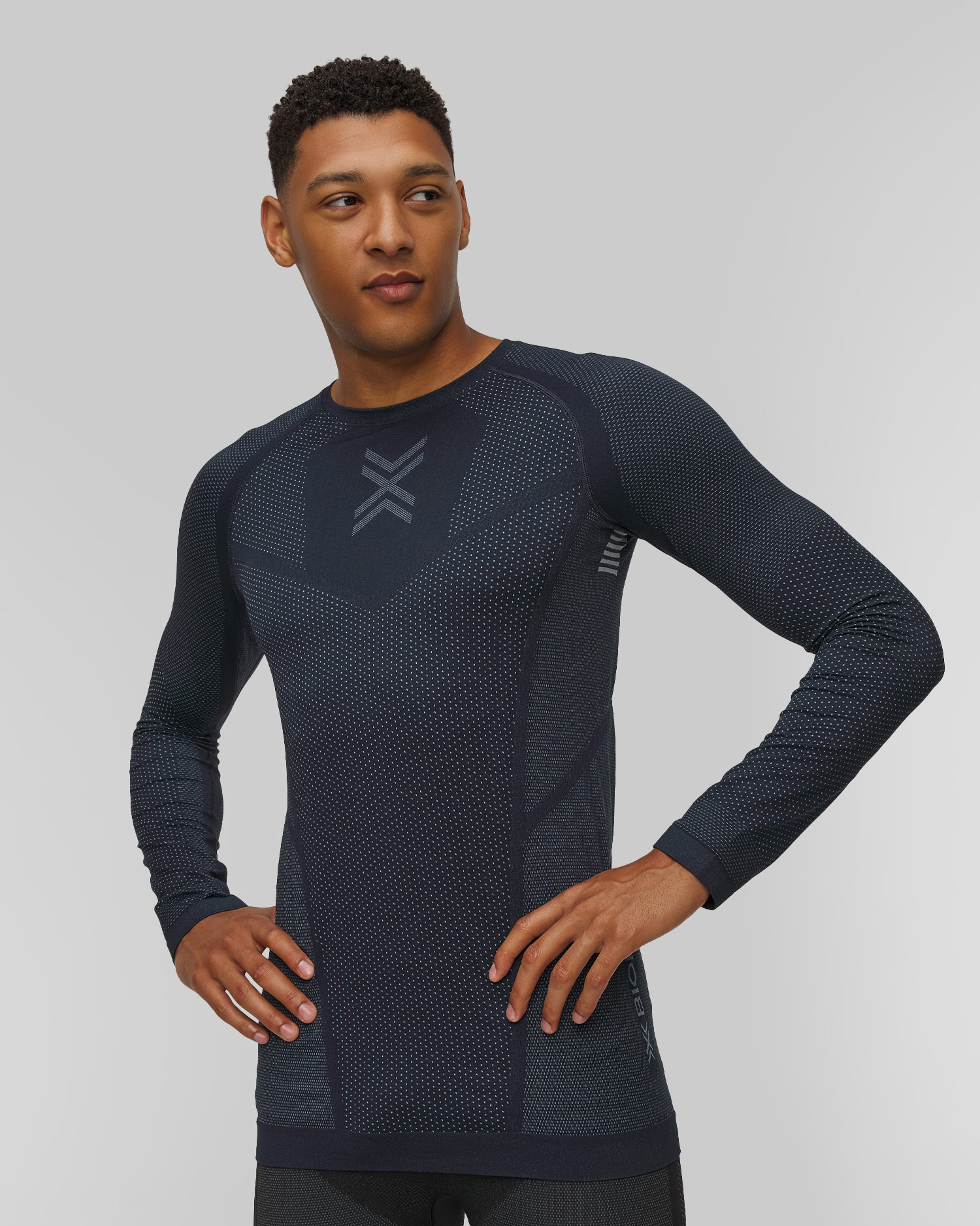 Pánský běžecký longsleeve X-Bionic Xceed Run Shirt LS v Tmavě Modrém Barevném Odstínu