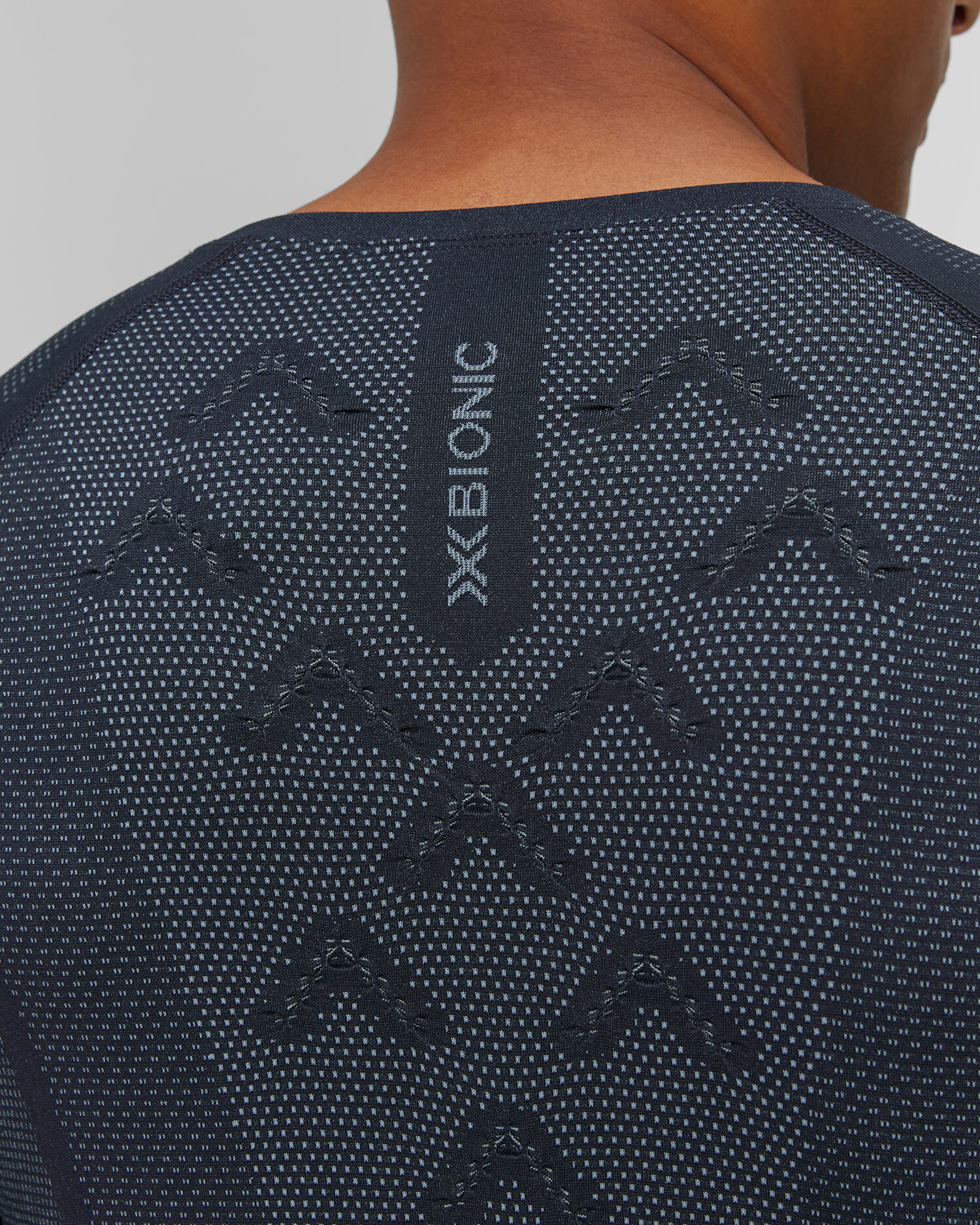 Tricou de alergare cu mânecă lungă pentru bărbați X-Bionic Xceed Run Shirt LS bleumarin