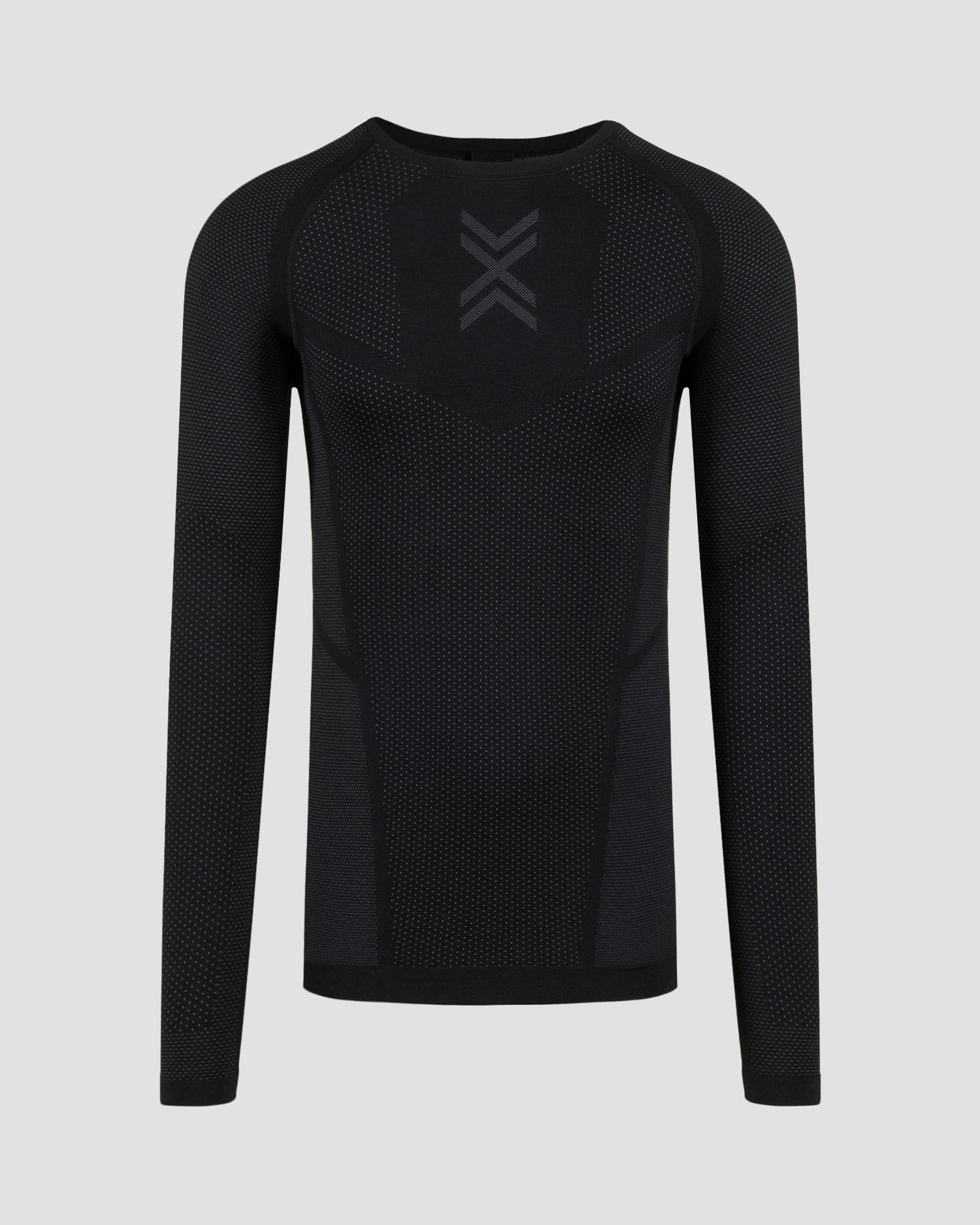Longsleeve biegowy męski X-Bionic Xceed Run Shirt LS czarno-szary