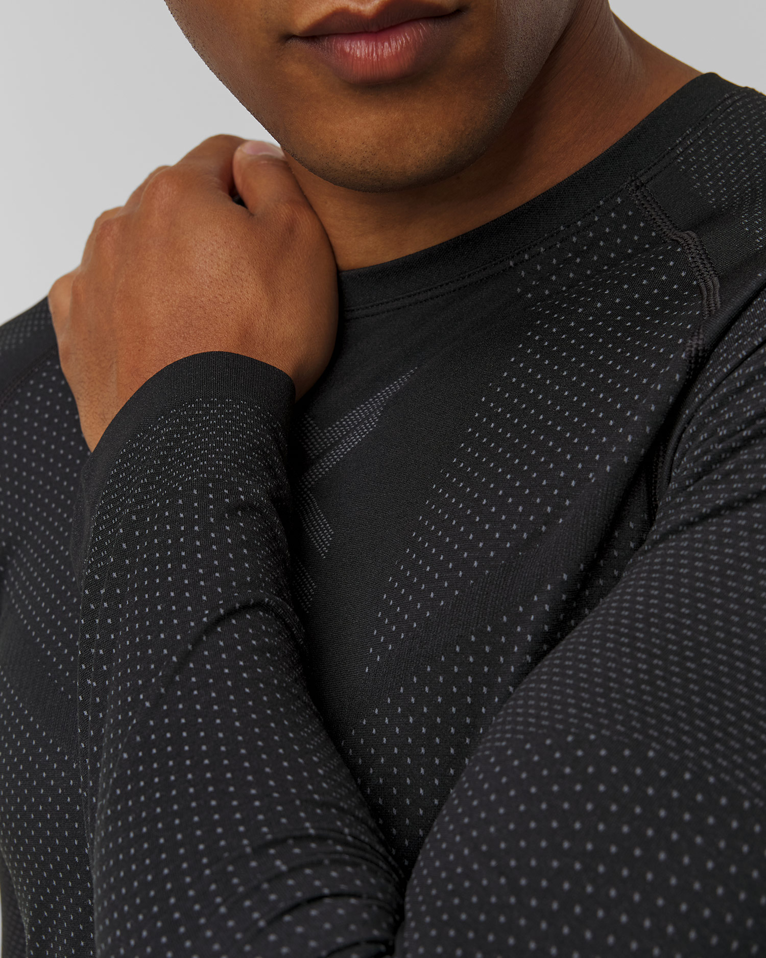 Longsleeve biegowy męski X-Bionic Xceed Run Shirt LS czarno-szary