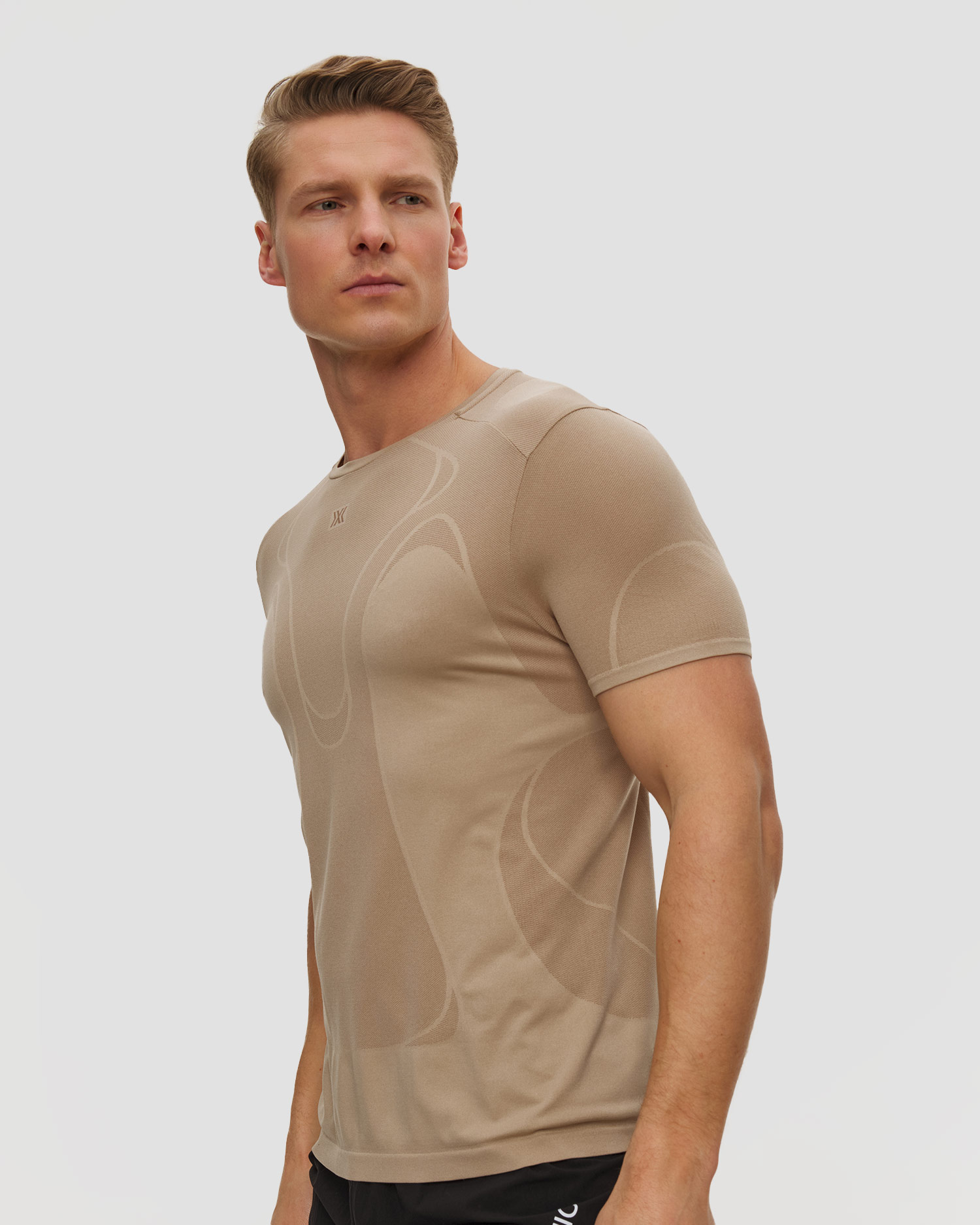 Maglietta da corsa da uomo X-Bionic Xceed Run Perform Shirt beige
