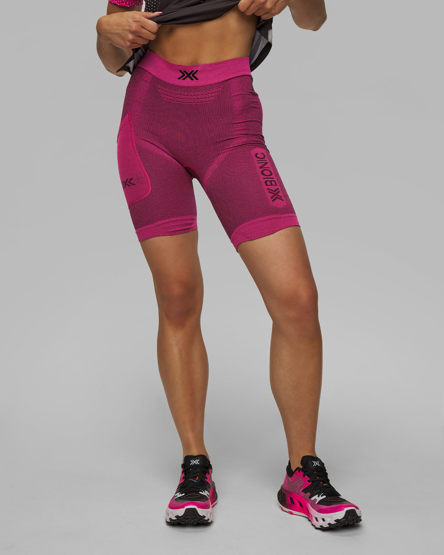 X-Bionic Xceed Run Short Tights Laufshorts für Damen in Pink