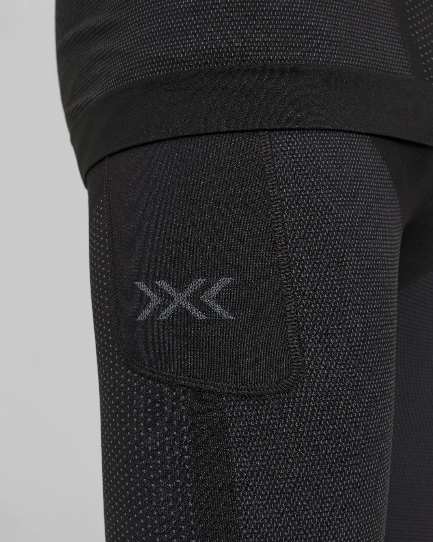 Colanți de alergare pentru bărbați X-Bionic Xceed Run Long Tights negru-gri