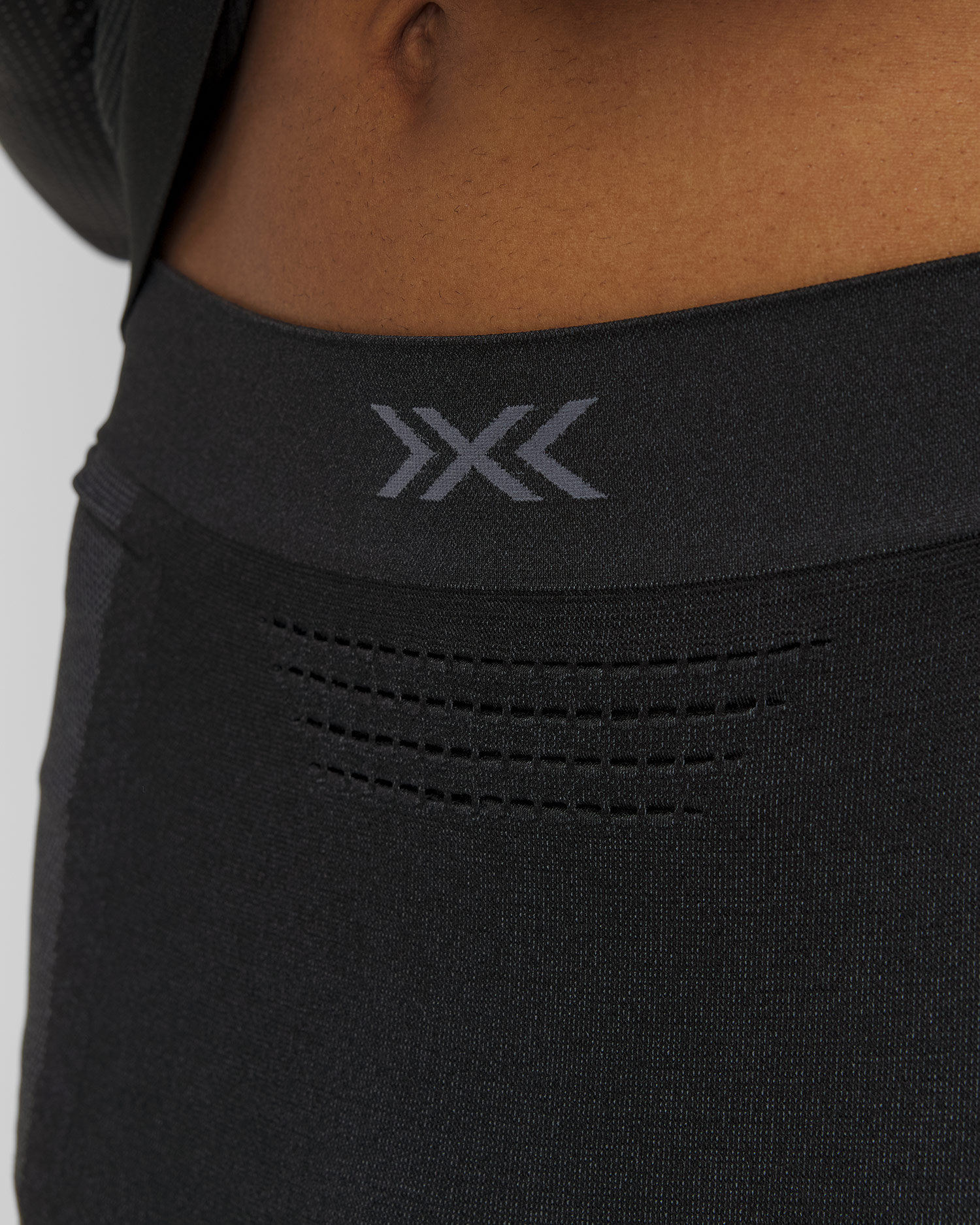 Colanți de alergare pentru bărbați X-Bionic Xceed Run Long Tights negru-gri