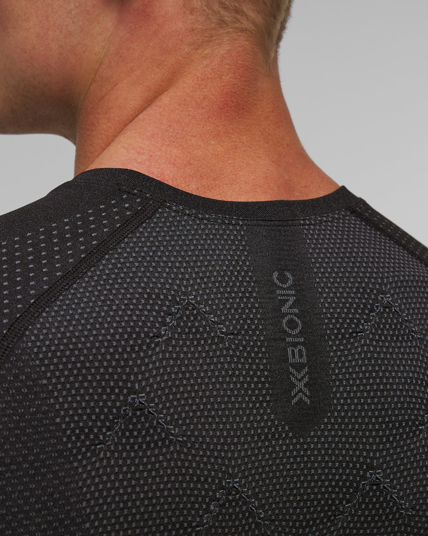 Tricou de alergare pentru bărbați X-Bionic Xceed Run Shirt negru-gri