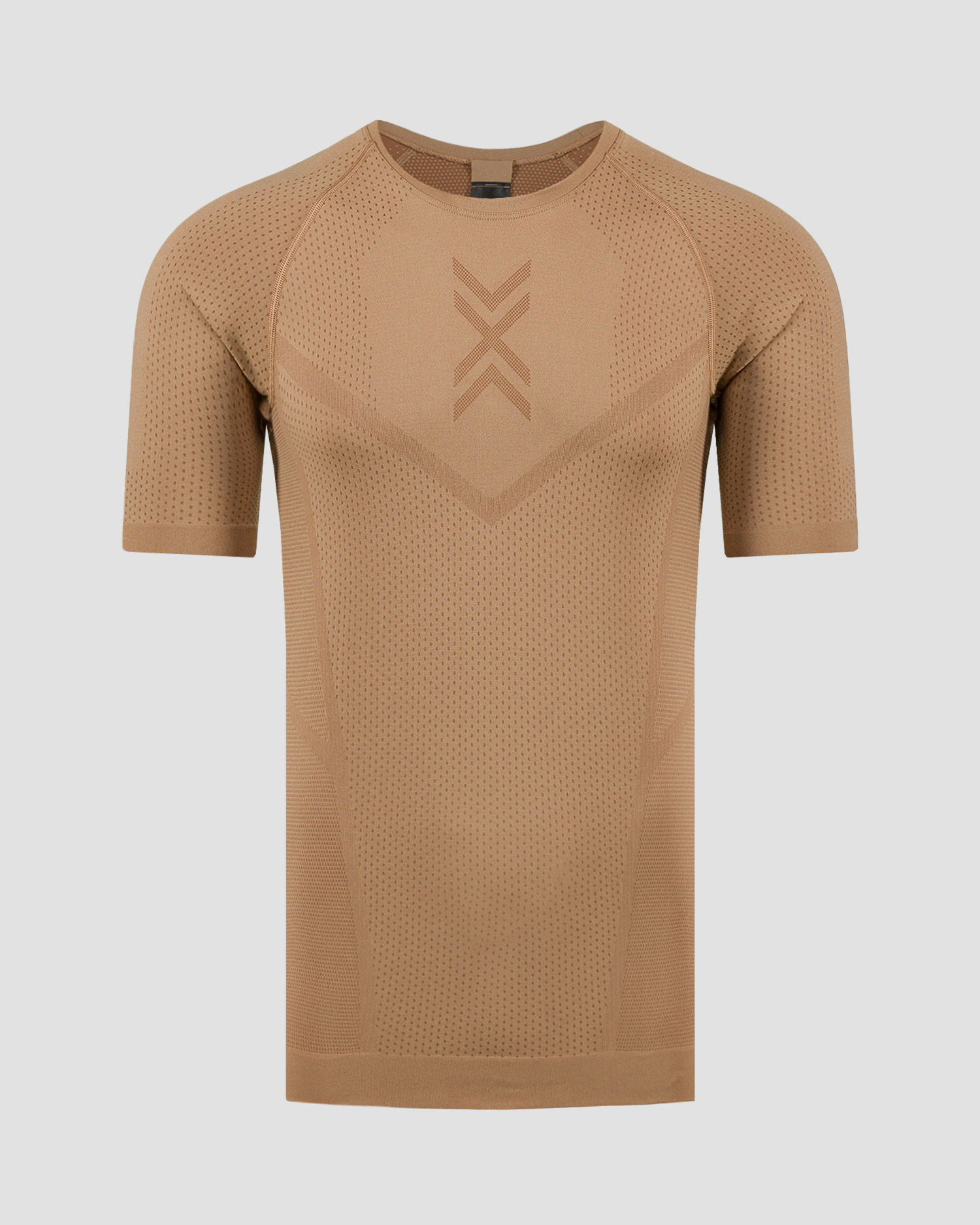 Pánske tričko X-Bionic Xceed Run Shirt béžovo-hnedé