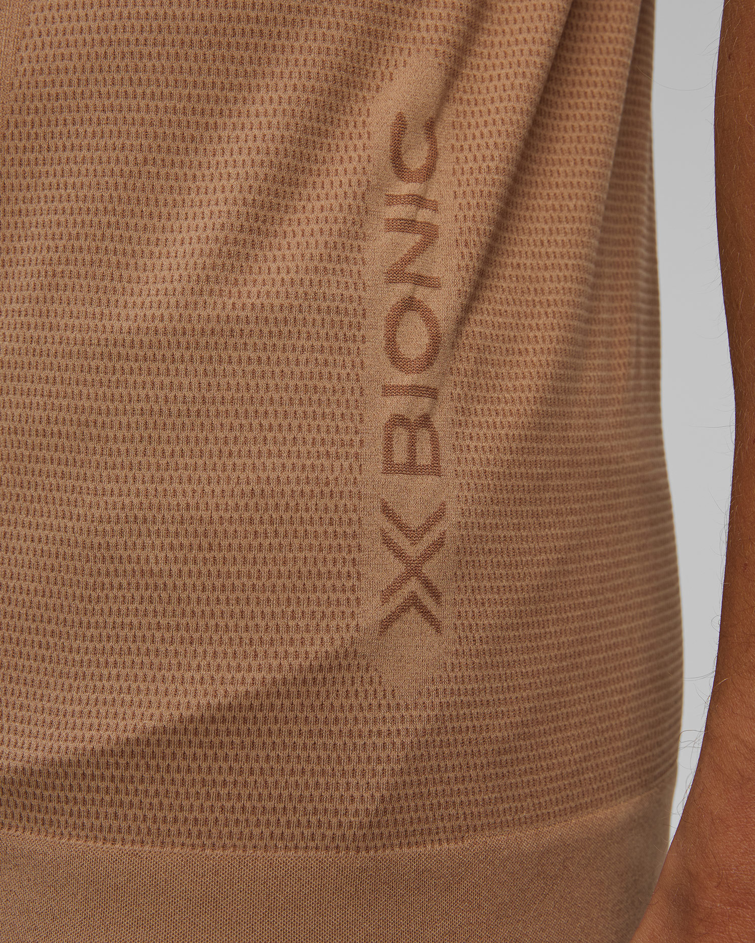 Pánske tričko X-Bionic Xceed Run Shirt béžovo-hnedé