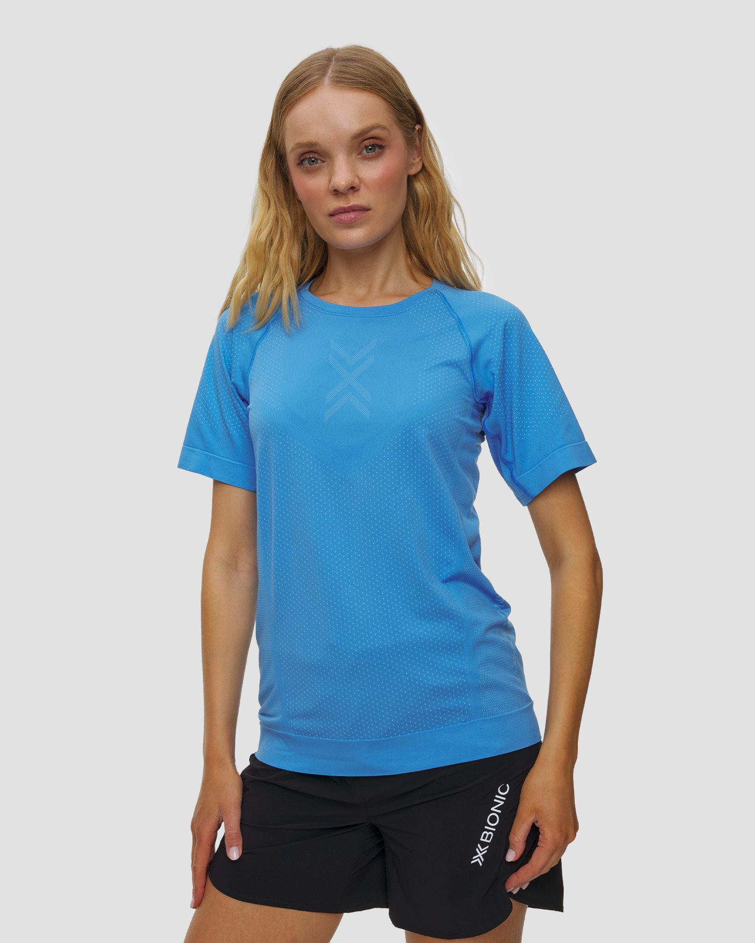 Dámska bežecká tričko X-Bionic Xceed Run Shirt SS modrá